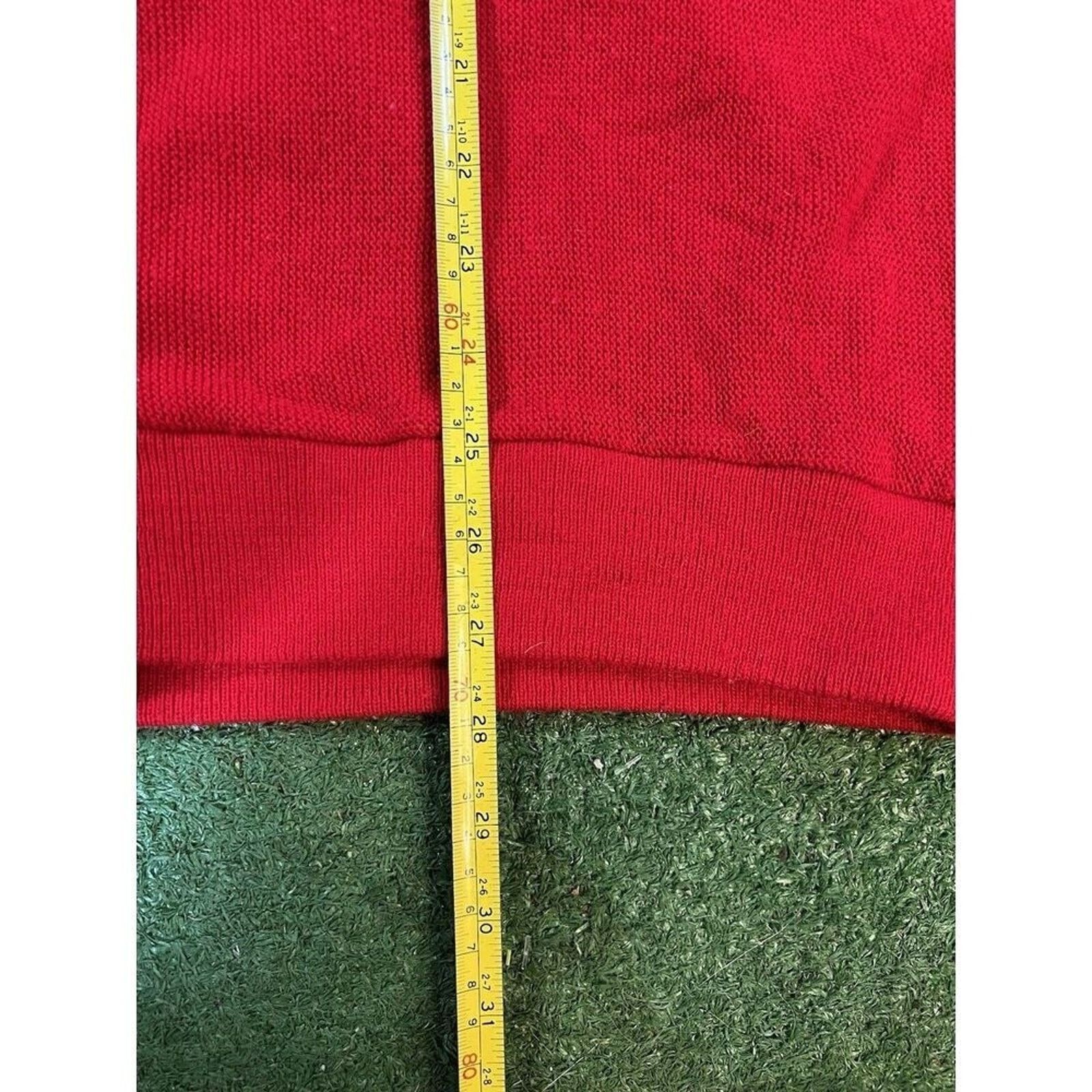 Izod Vintage Izod Grandpa Knit Red Cardigan Sweater Mens L Size US L / EU 52-54 / 3 - 6 Thumbnail