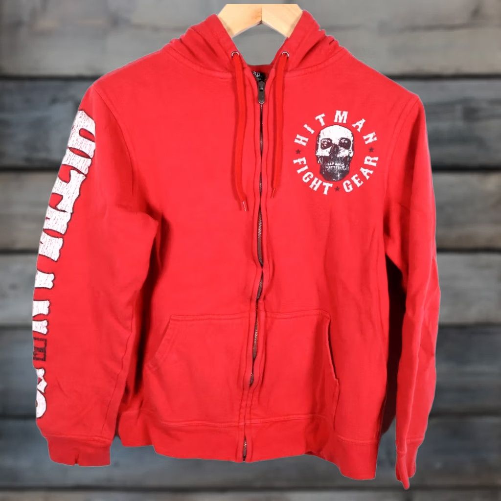 Doublet Hitman Fight Gear Hoodie Men's Small Red Zip Sweatshirt Graphic Print Skull Full Zip Pockets Heavyweight Crew Neck Size US S / EU 44-46 / 1 - 1 Thumbnail