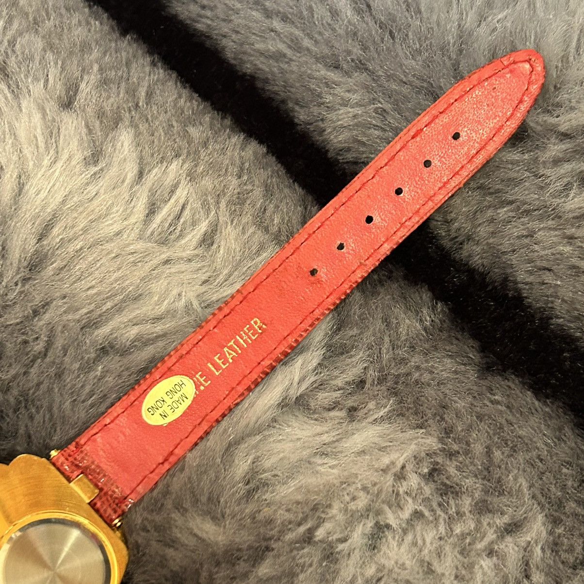 Vintage Rare Vintage 80s Emspritt red croc genuine leather watch Size ONE SIZE - 9 Thumbnail