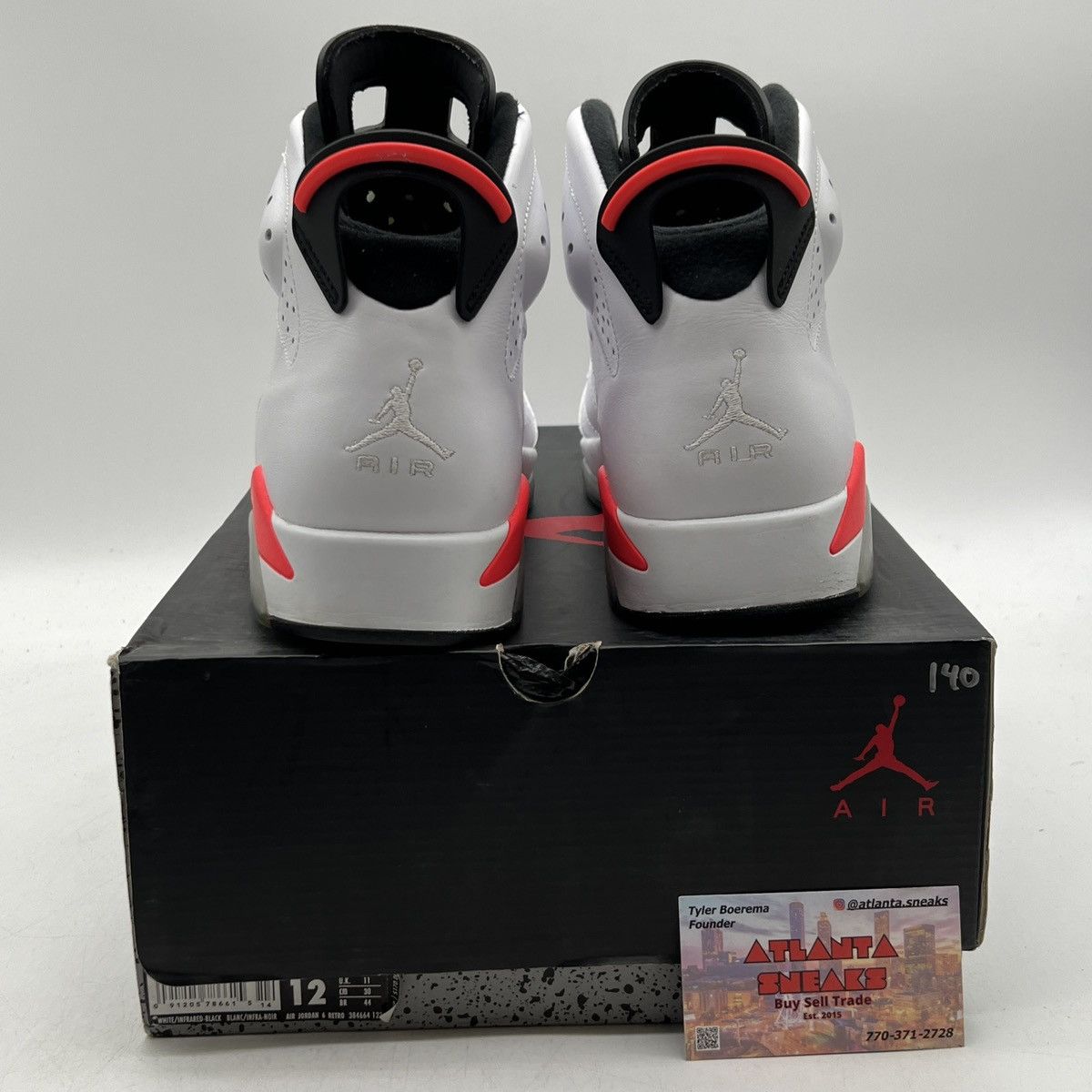 Jordan Brand Air Jordan 6 white infrared Size US 12 / EU 45 - 3 Thumbnail