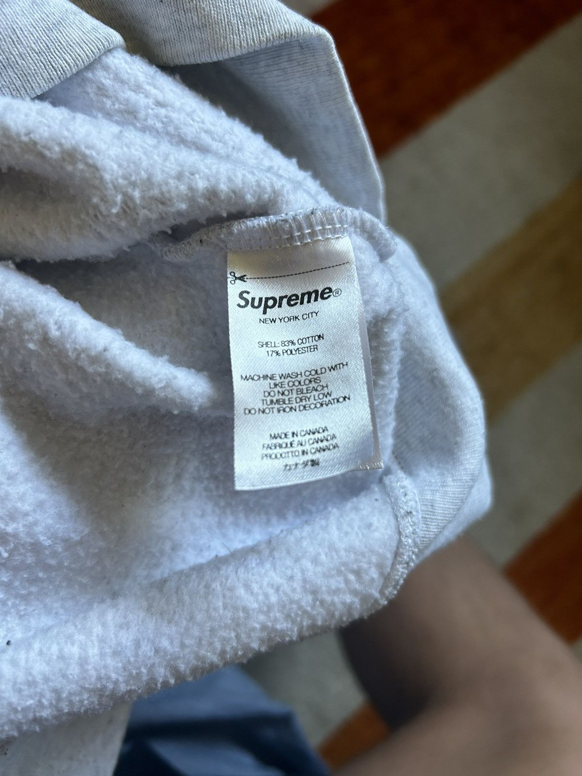 Supreme Supreme Small Box Hooded Sweatshirt 'Ash Grey' Size US M / EU 48-50 / 2 - 4 Thumbnail