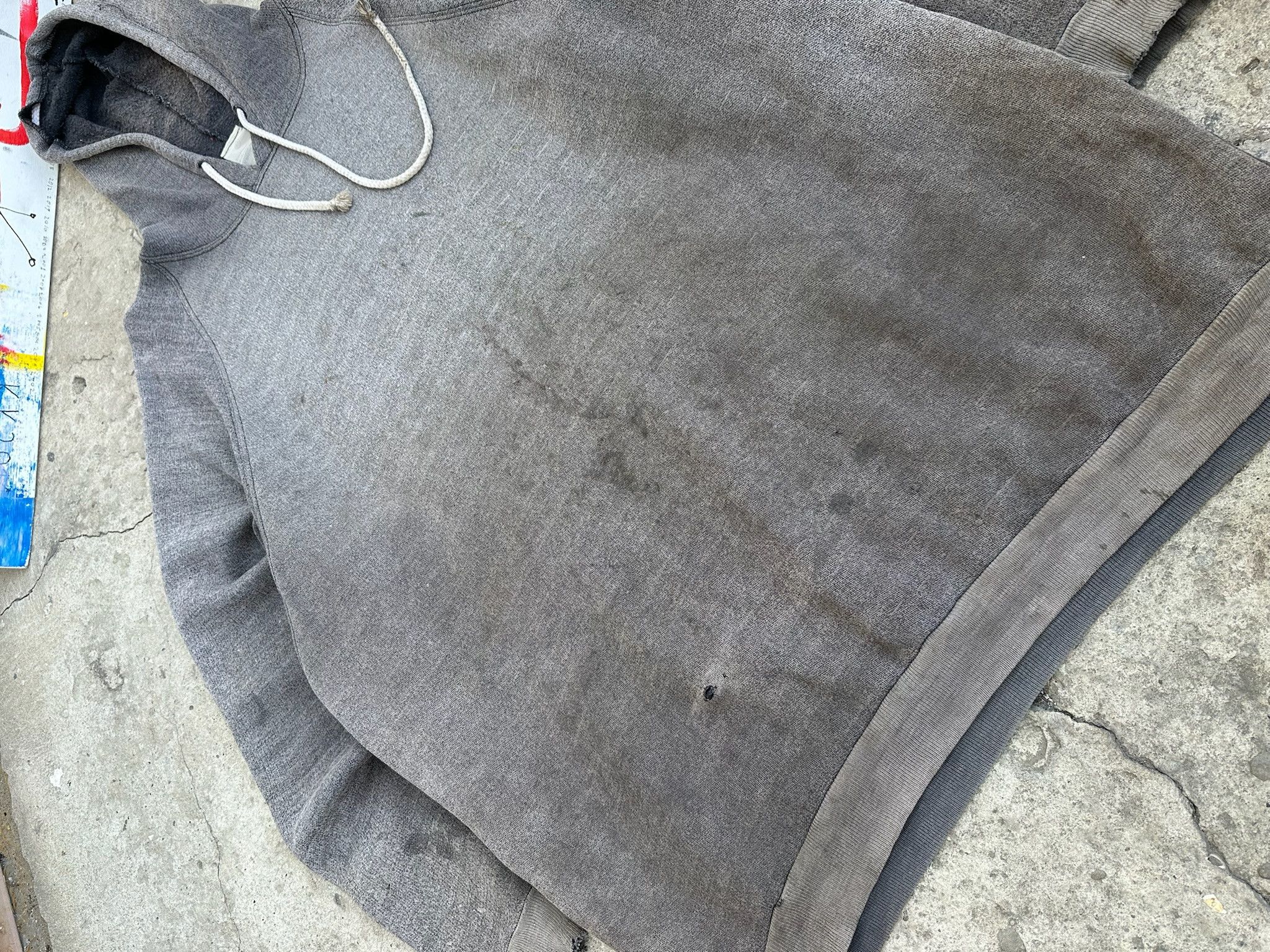 Other Perfect Faded distressed hoodie Han cuff 90s vintage Size US L / EU 52-54 / 3 - 3 Thumbnail