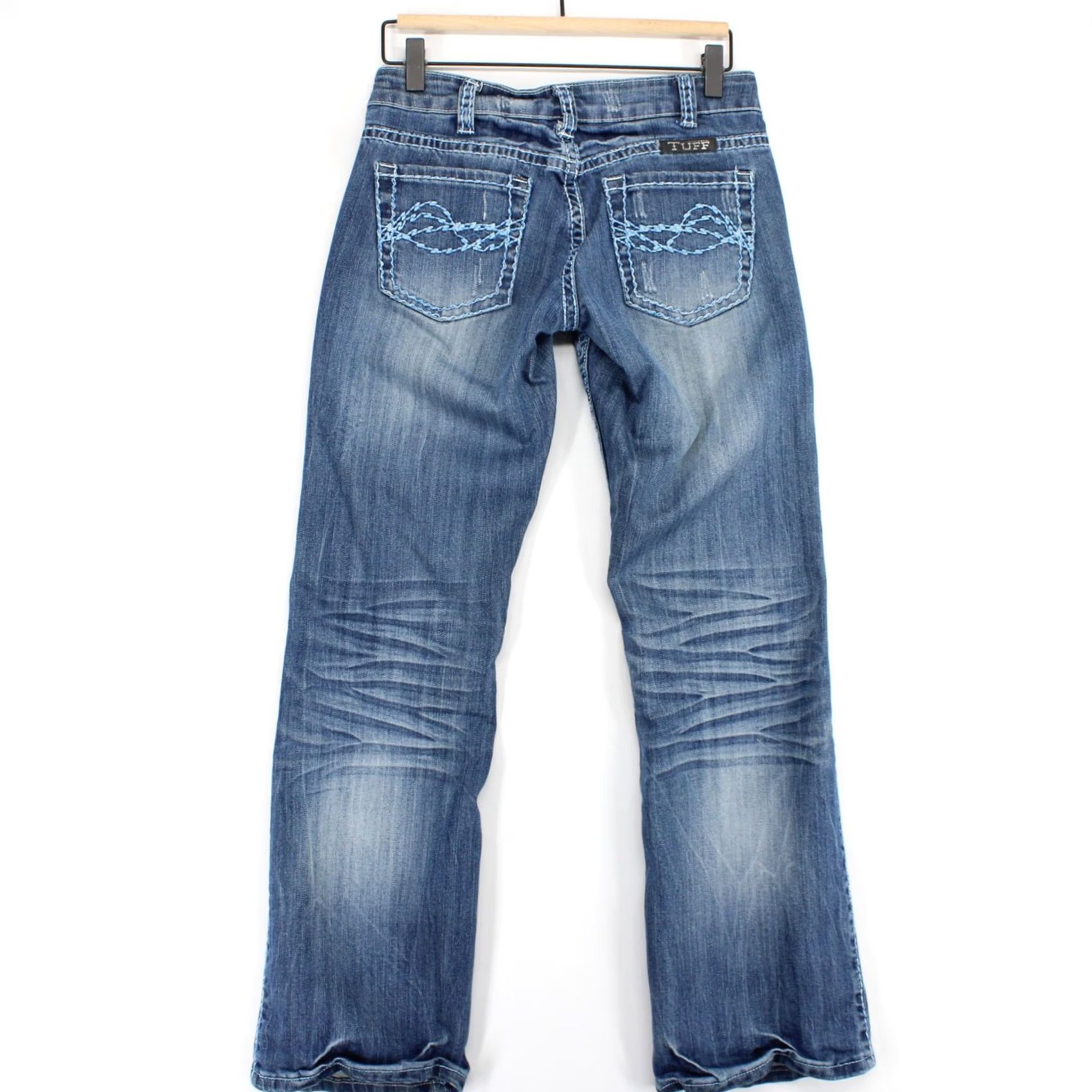 CO Cowgirl Tuff Co Jeans Womens Blue Waves Bootcut 24 Regular XS? Size 42" / US 20 - 2 Thumbnail