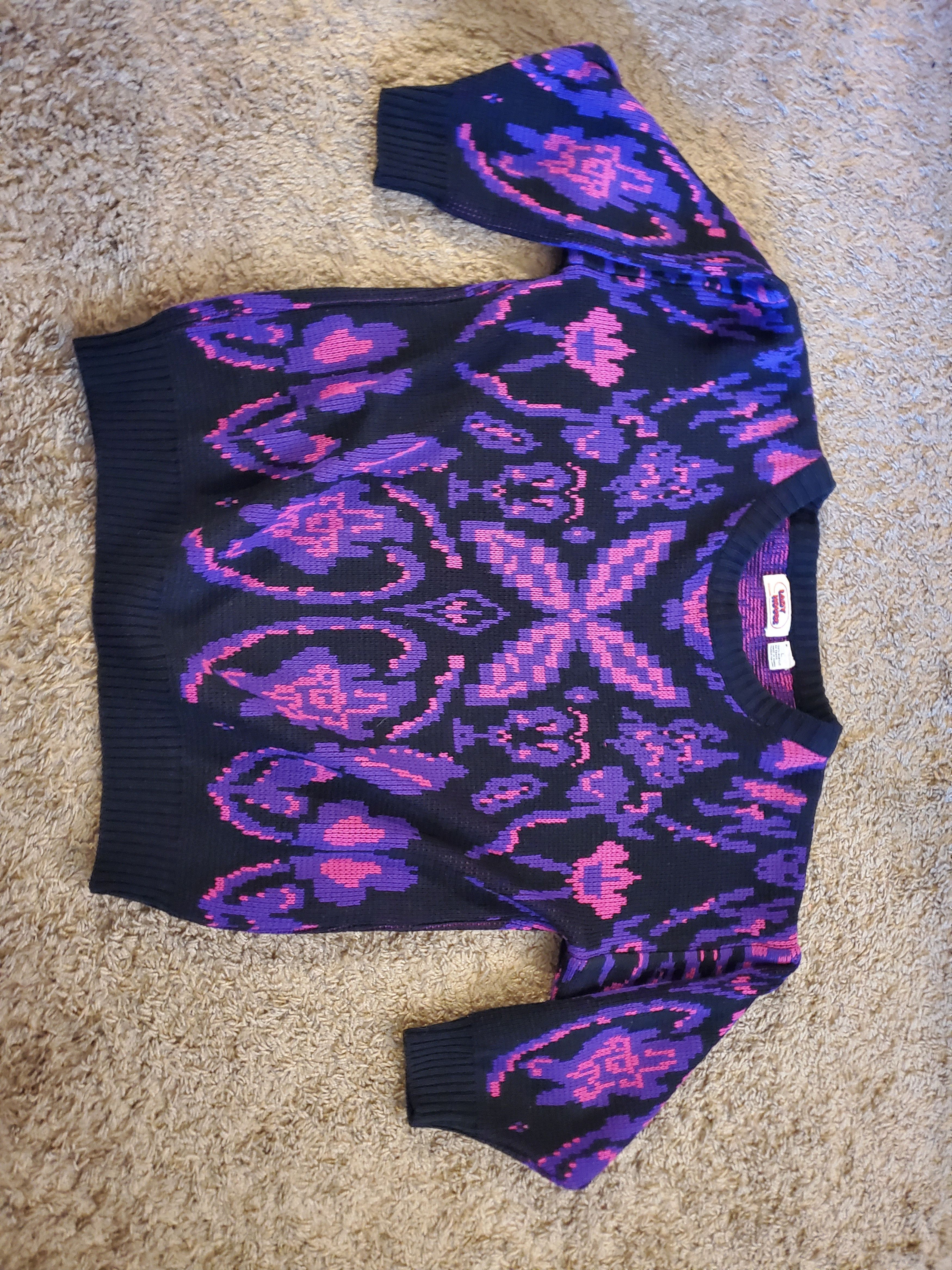 Vintage Vintage Lady House Original Acrylic Sweater (size L) Size L / US 10 / IT 46 - 3 Thumbnail