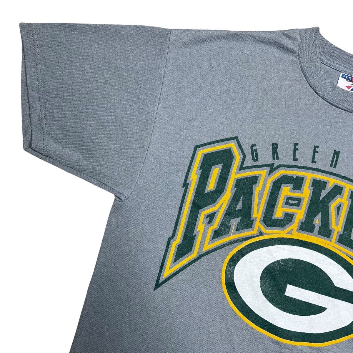 NFL × Vintage Vtg 90s NFL Green Bay Packers Spell Out 3D Logo Graphic Tee Size US L / EU 52-54 / 3 - 4 Thumbnail