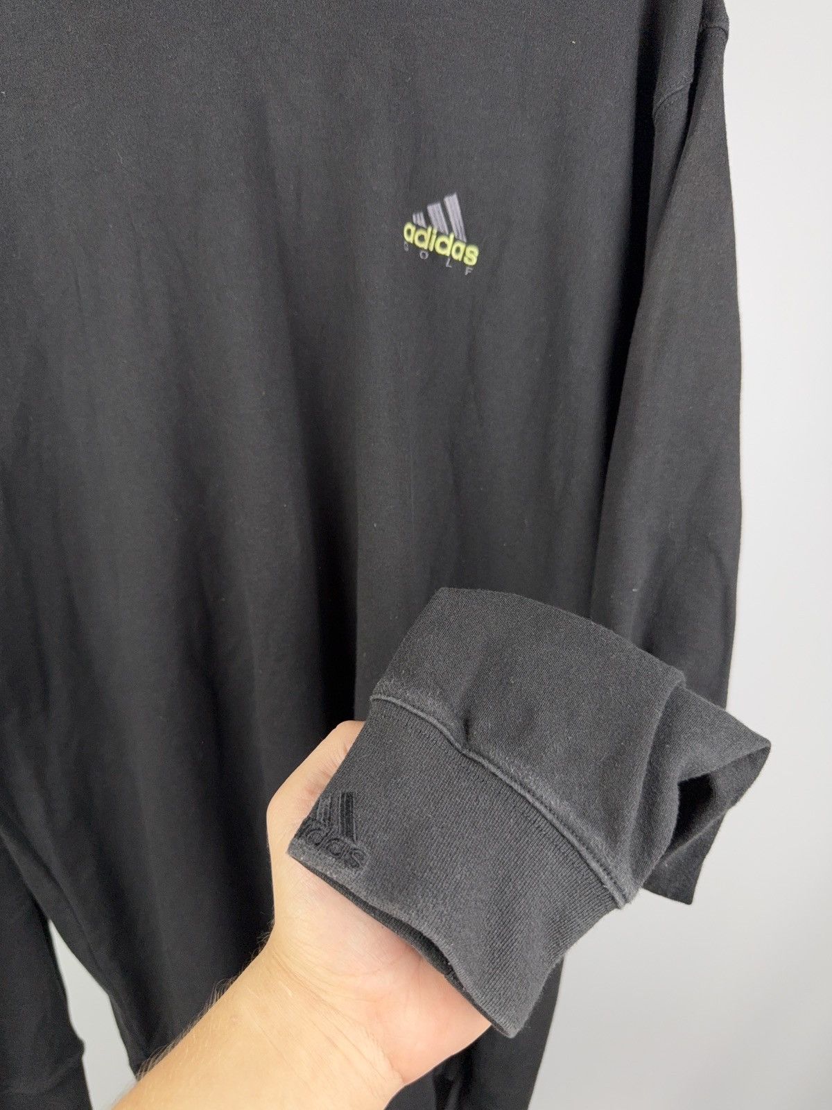 Adidas Vintage 90s Y2K Retro Faded Adidas turtleneck Sweatshirt Size US XL / EU 56 / 4 - 5 Thumbnail