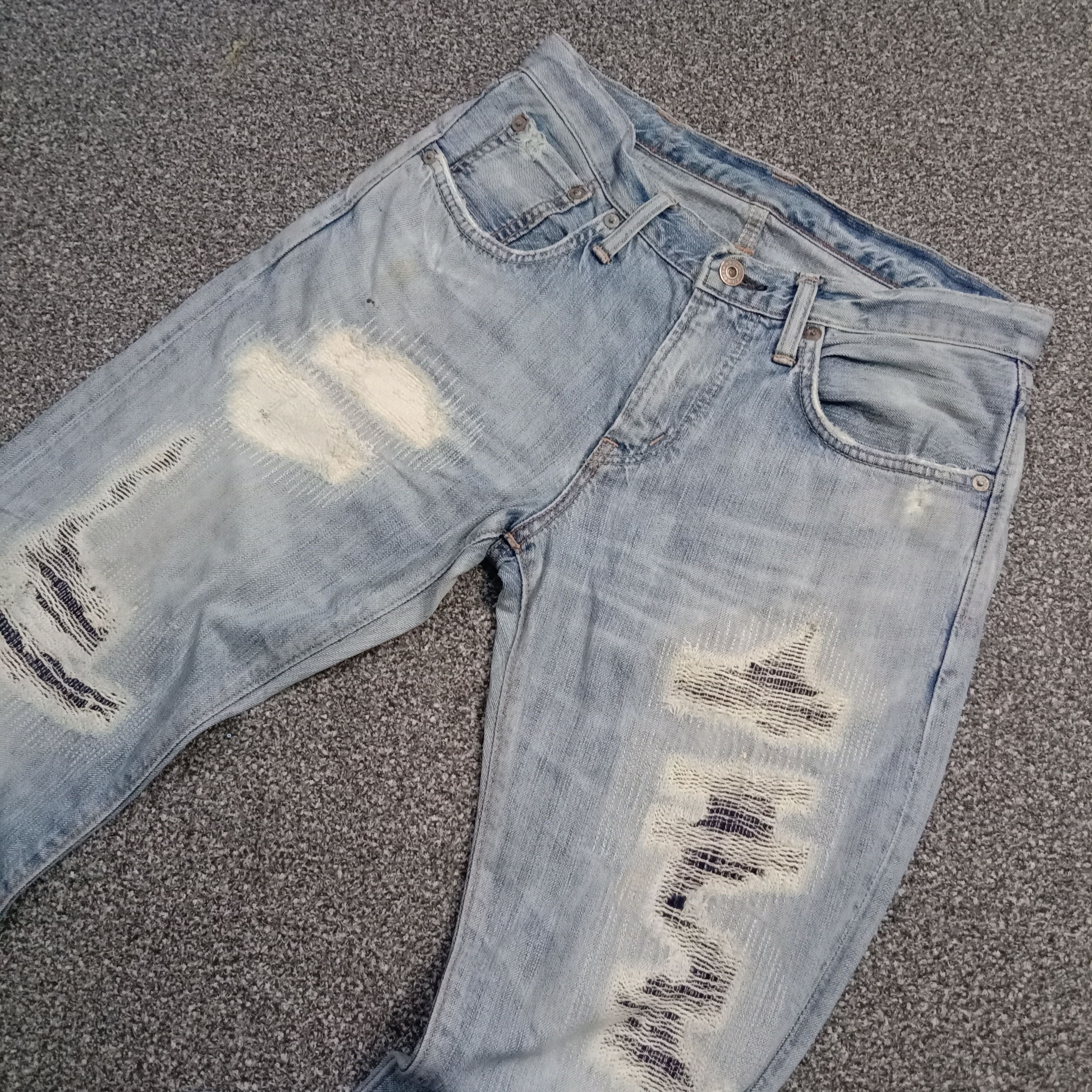 14th Addiction 🇯🇵 🔥 90s Edwin 503 Boro Homeless Sashiko Pants Size US 31 - 3 Thumbnail