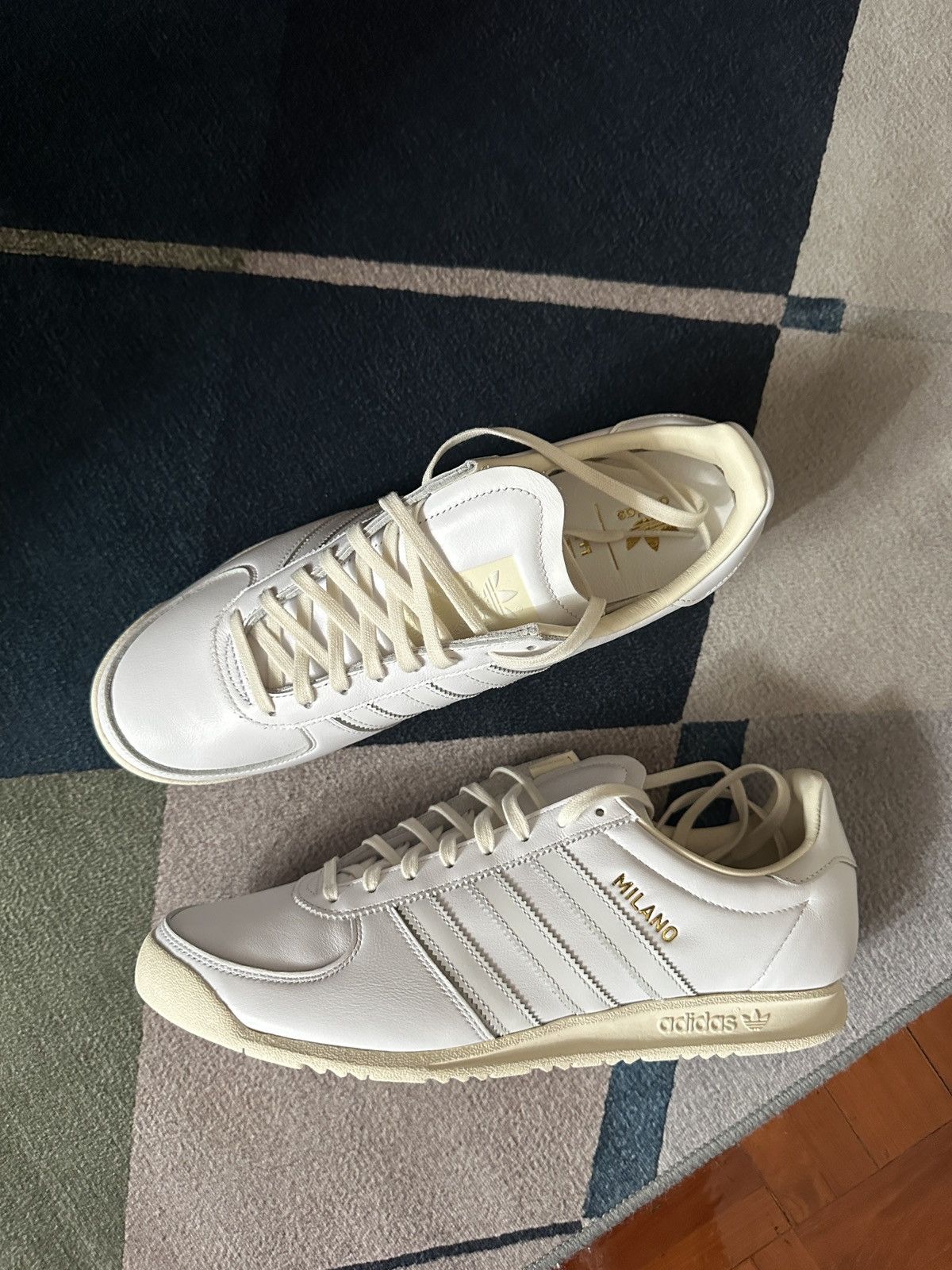 Adidas × END. END. Clothing x Adidas ‘Milano’ sneaker in white Size US 10 / EU 43 - 1 Thumbnail