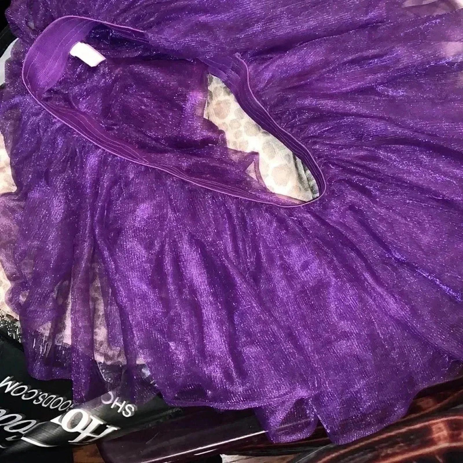 Designer Purple tutu peticoats Halloween Size ONE SIZE - 5 Thumbnail