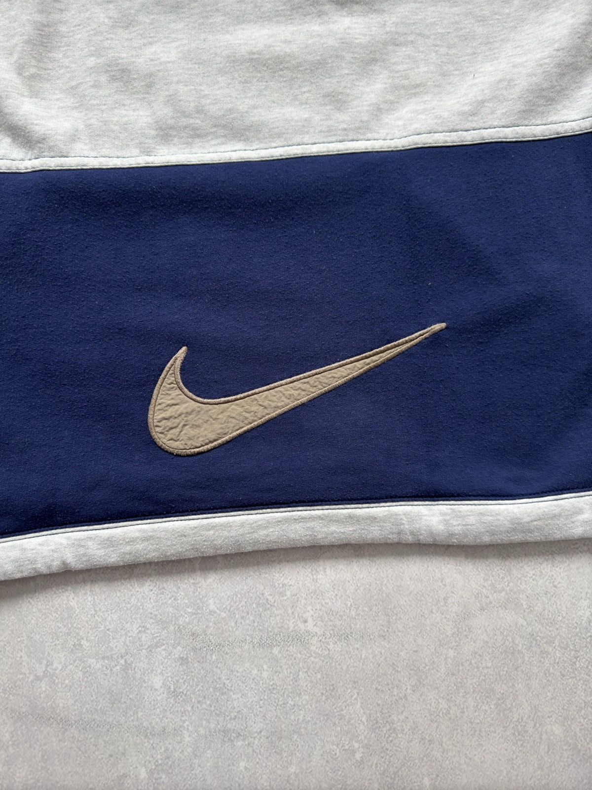 Nike × Vintage Vintage Nike 90s Light Jacket Zip Hoodie Big Swoosh Logo Y2K Size US XL / EU 56 / 4 - 11 Thumbnail
