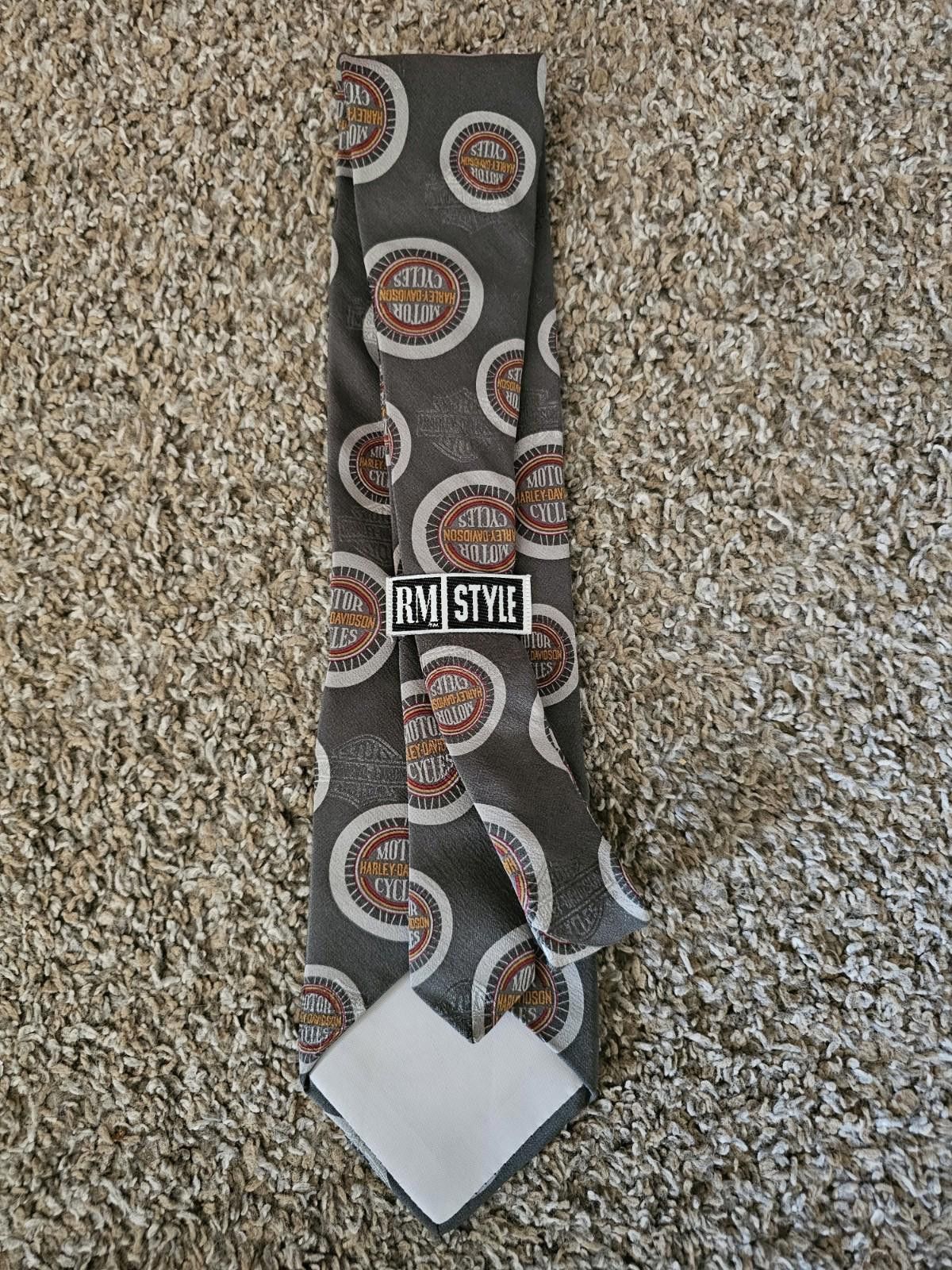 Ralph Marlin RM STYLE Ralph Marlin Harley Davidson Motor Cycles tie Size ONE SIZE - 4 Thumbnail