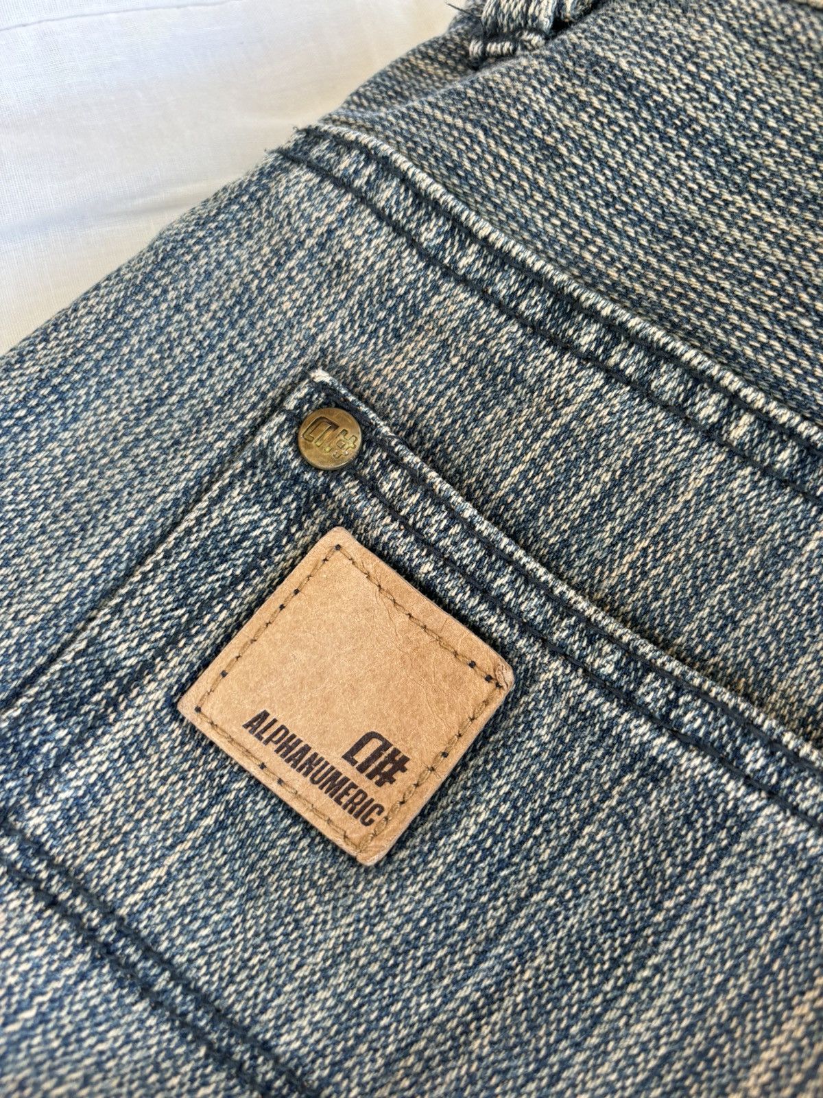 Alphanumeric Alphanumeric Pinstriped Wide Baggy Jeans Size US 34 / EU 50 - 11 Thumbnail