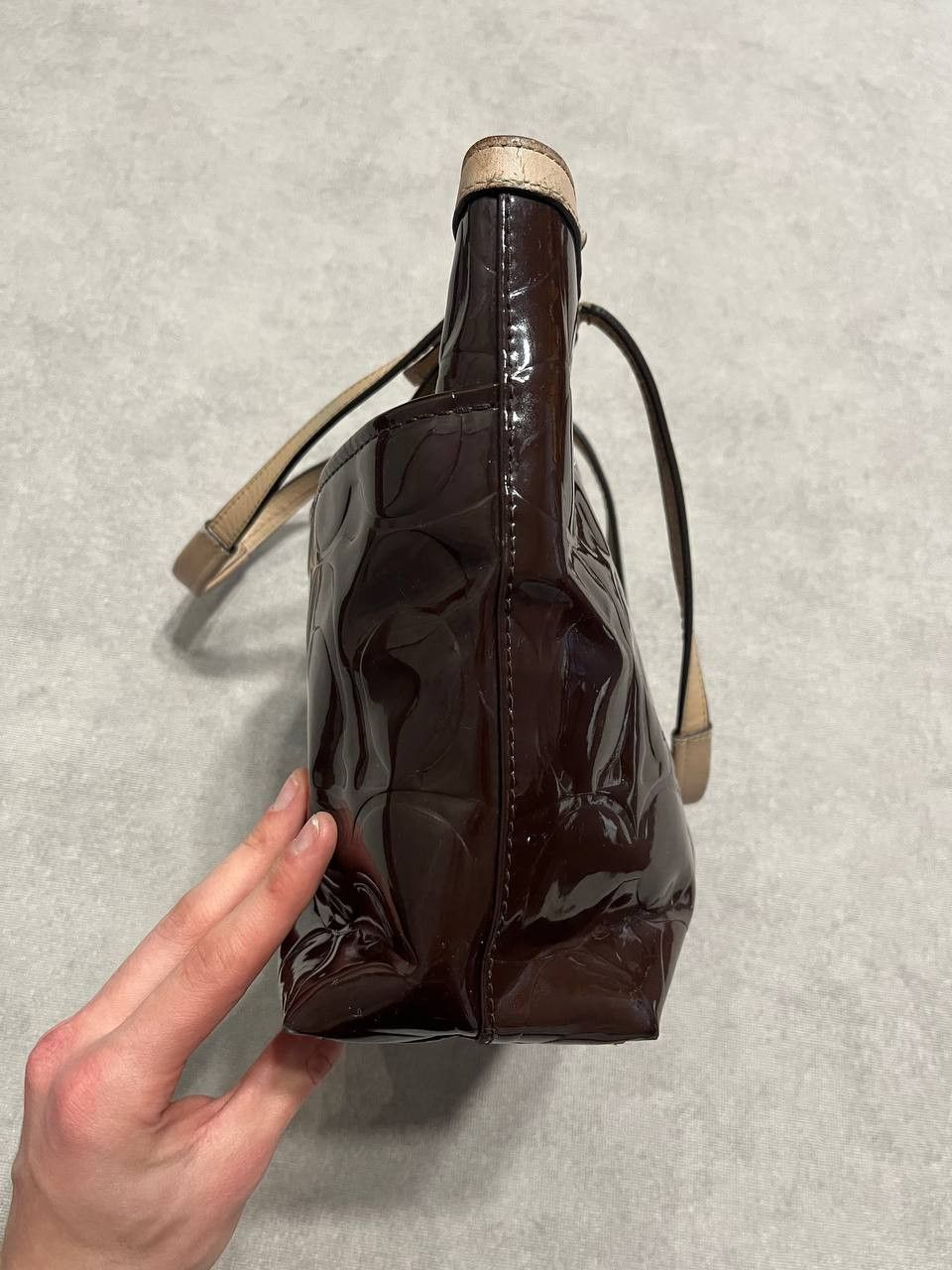 Coach Rare Coach Monogram Brown Women`s Large Bag Size ONE SIZE - 10 Thumbnail