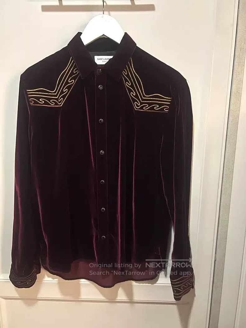 Saint Laurent Paris Saint Laurent Paris Court Style Gold Thread Embroidered Re Size US M / EU 48-50 / 2 - 3 Thumbnail