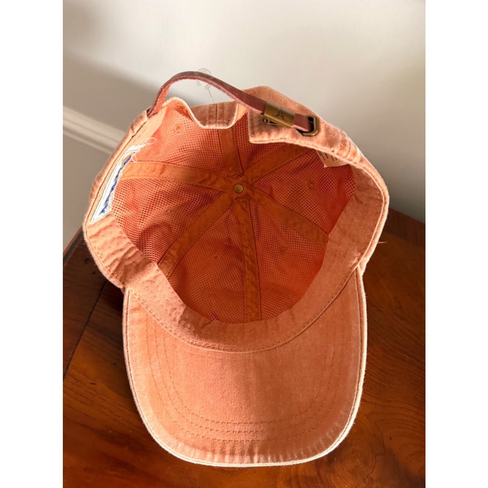 Vintage Adams David Bowie Logo Hat Cap Embroidered Adjustable Strapback Baseball Cap Unisex Adults Orange 80s Rock Theme Size ONE SIZE - 4 Thumbnail