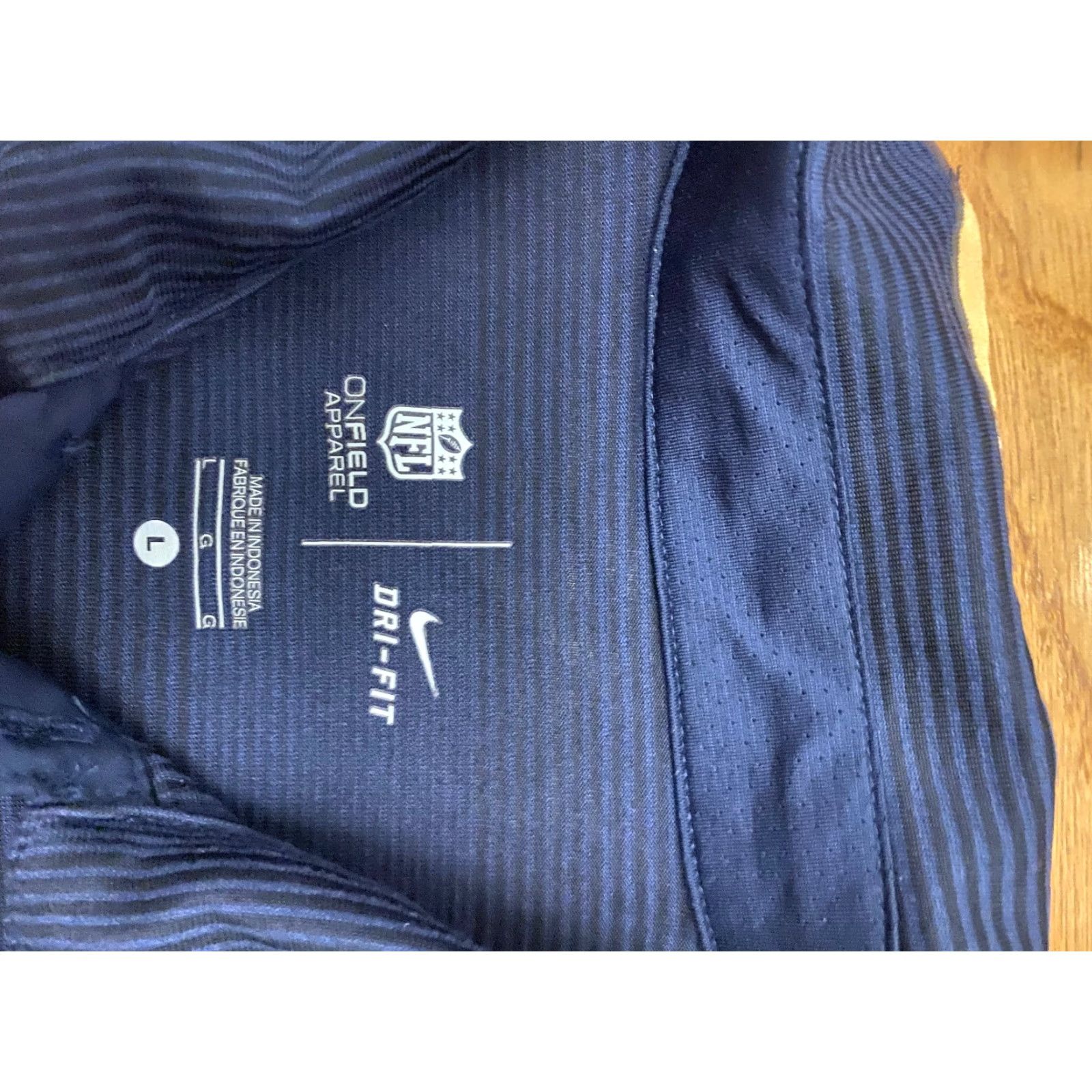 Nike Nike Dri-Fit Polo Shirt Mens L LA Rams NFL Short Sleeve Blue Multicolor Striped Logo Embroidered Lightweight Breathable Size US L / EU 52-54 / 3 - 3 Thumbnail