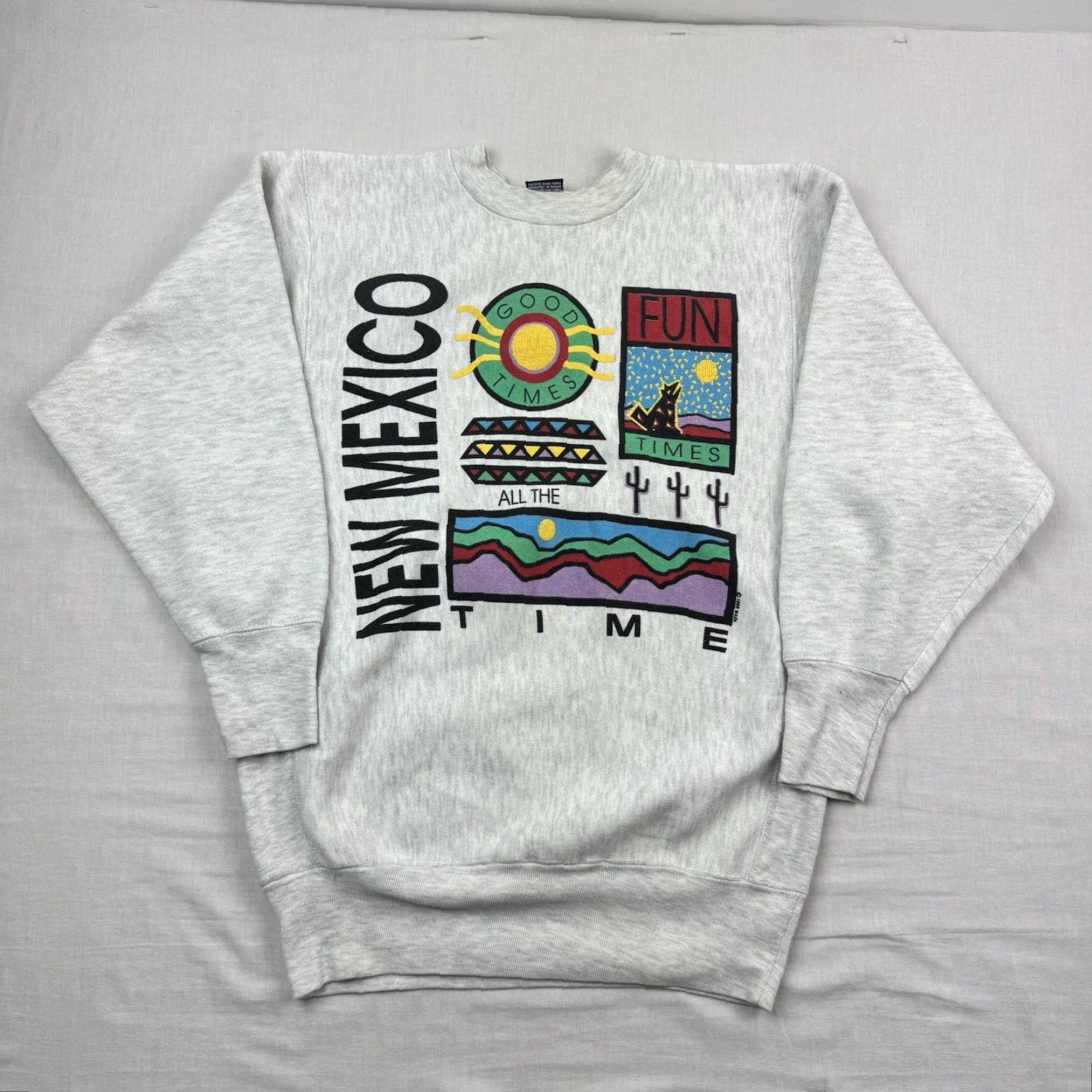 Vintage VINTAGE Miller Sweatshirt Adult Medium New Mexico Nature Outdoor Desert Animals 80s Mens Size US M / EU 48-50 / 2 - 2 Thumbnail