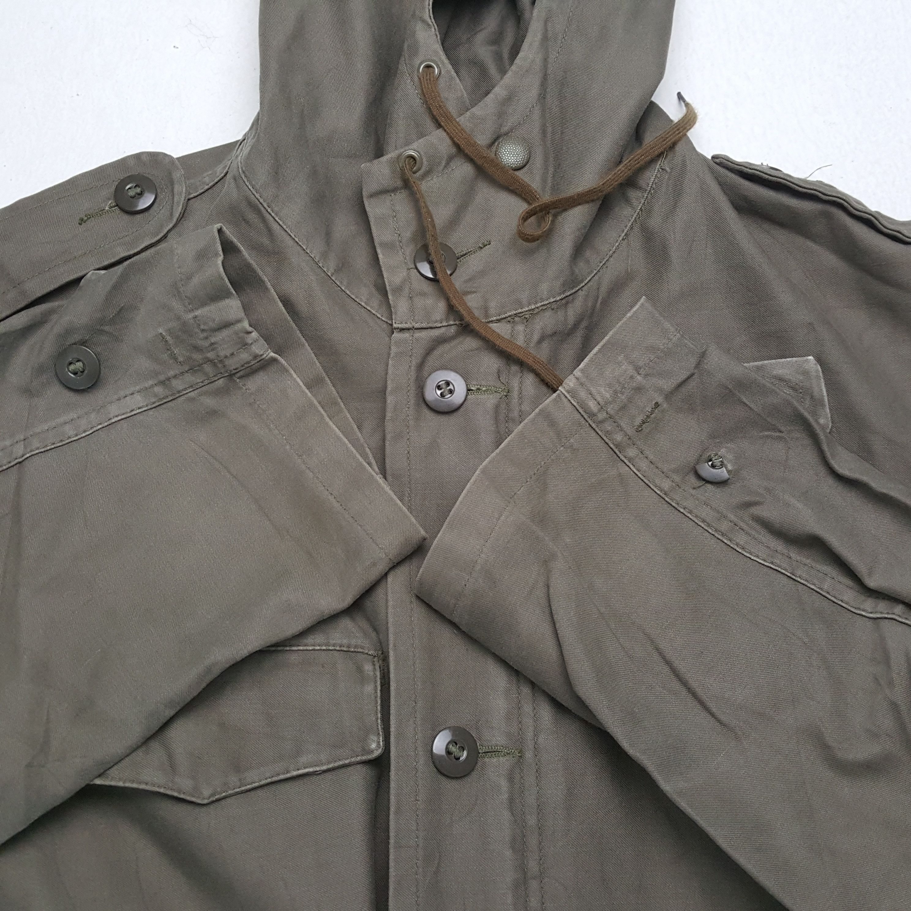 Express × Vintage Vintage JEAN EXPRESS GERMANY Army Military Hoodie Jacket Size US L / EU 52-54 / 3 - 9 Thumbnail