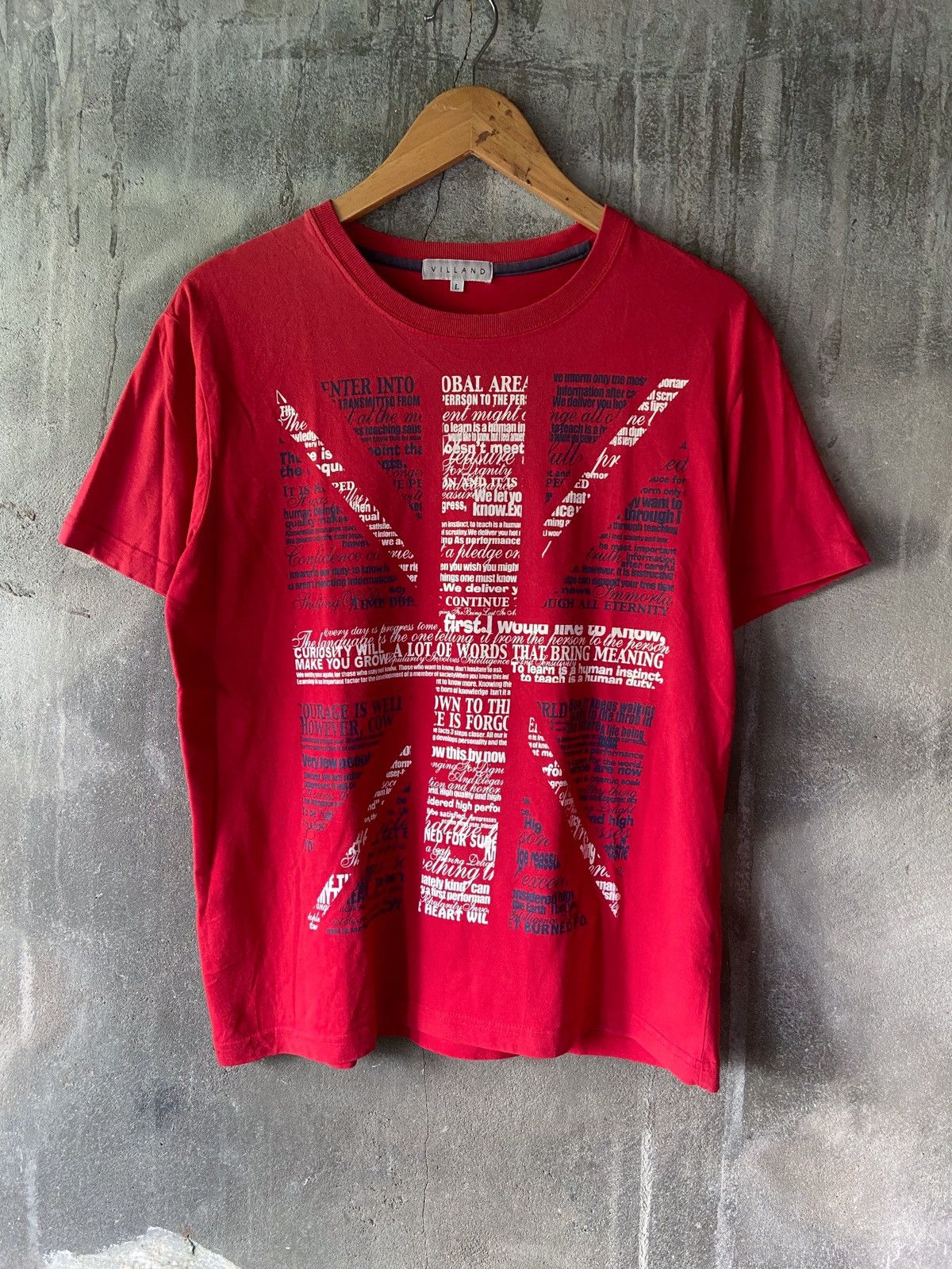 Beauty Beast × Hysteric Glamour × Japanese Brand 🌸CURIOSITY WILL MAKE YOU GROW ENGLISH FLAG DESIGN TEE Size US M / EU 48-50 / 2 - 1 Thumbnail