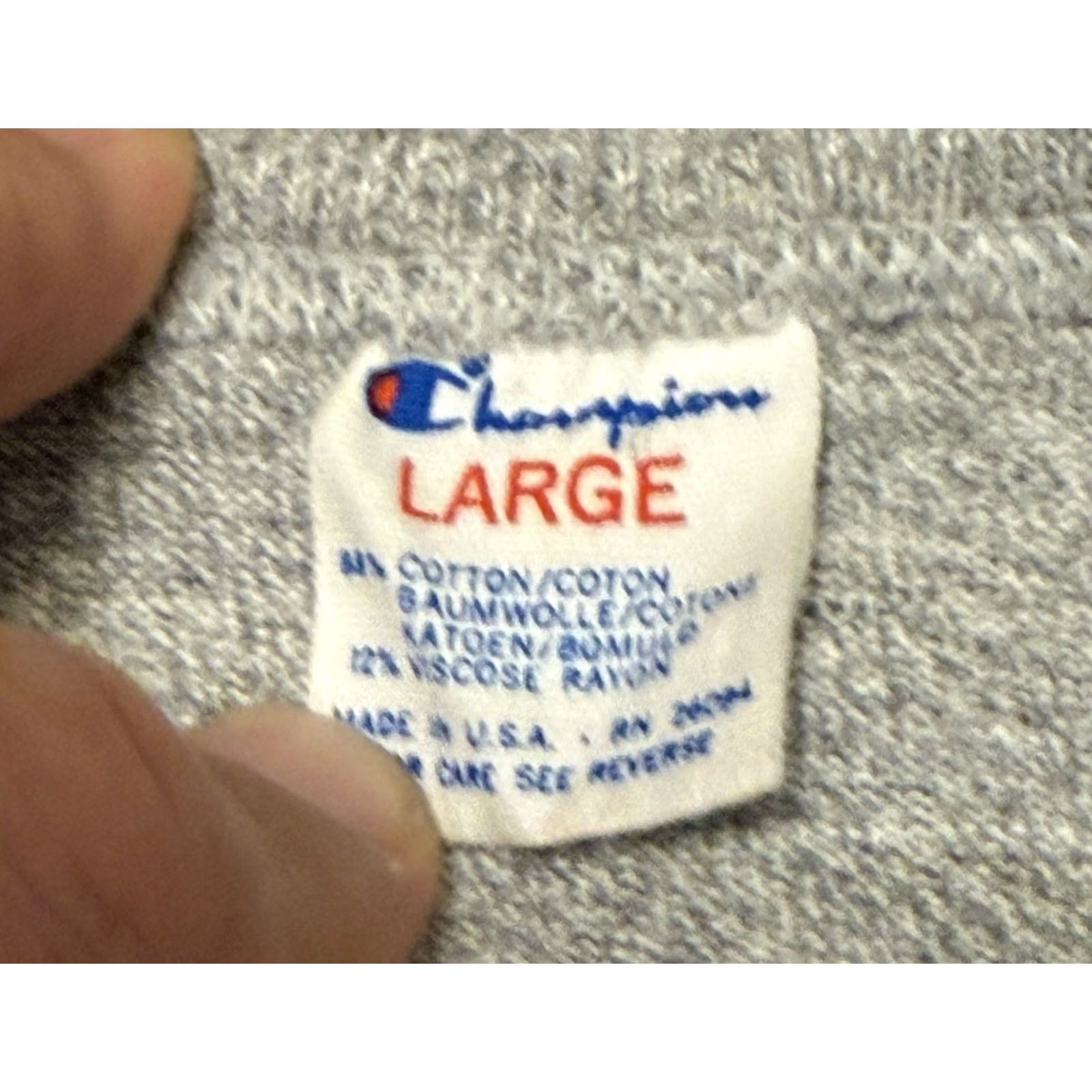 Champion VINTAGE Champion NYAC Rugby Shirt Large Gray 80s USA Men T-Shirt Size US L / EU 52-54 / 3 - 6 Thumbnail