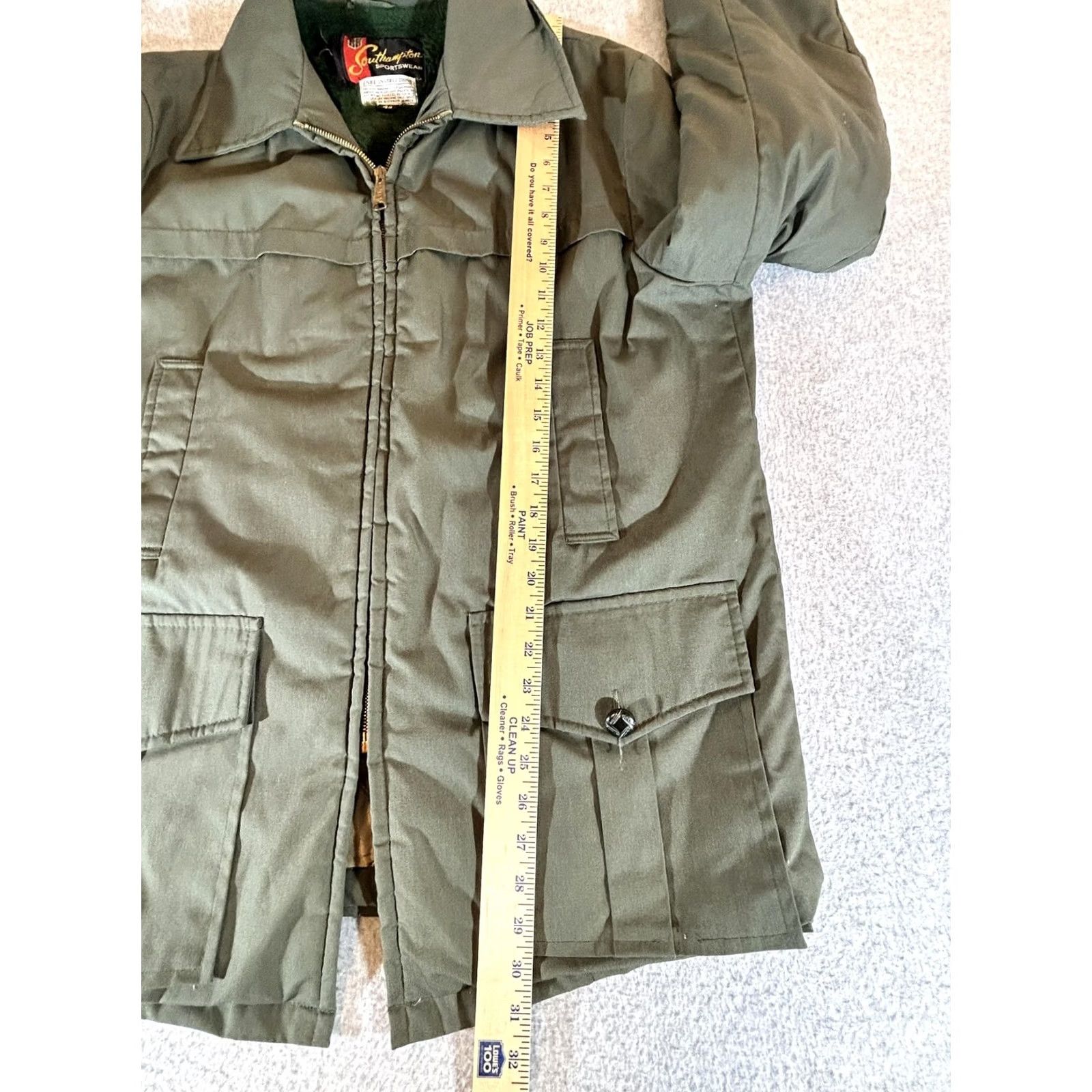 Vintage VINTAGE Southampton Coat Mens 44 Parka Coat Winter Insulated Lined Zip Canvas Green Outdoors Hunting Workwear Size US S / EU 44-46 / 1 - 7 Thumbnail