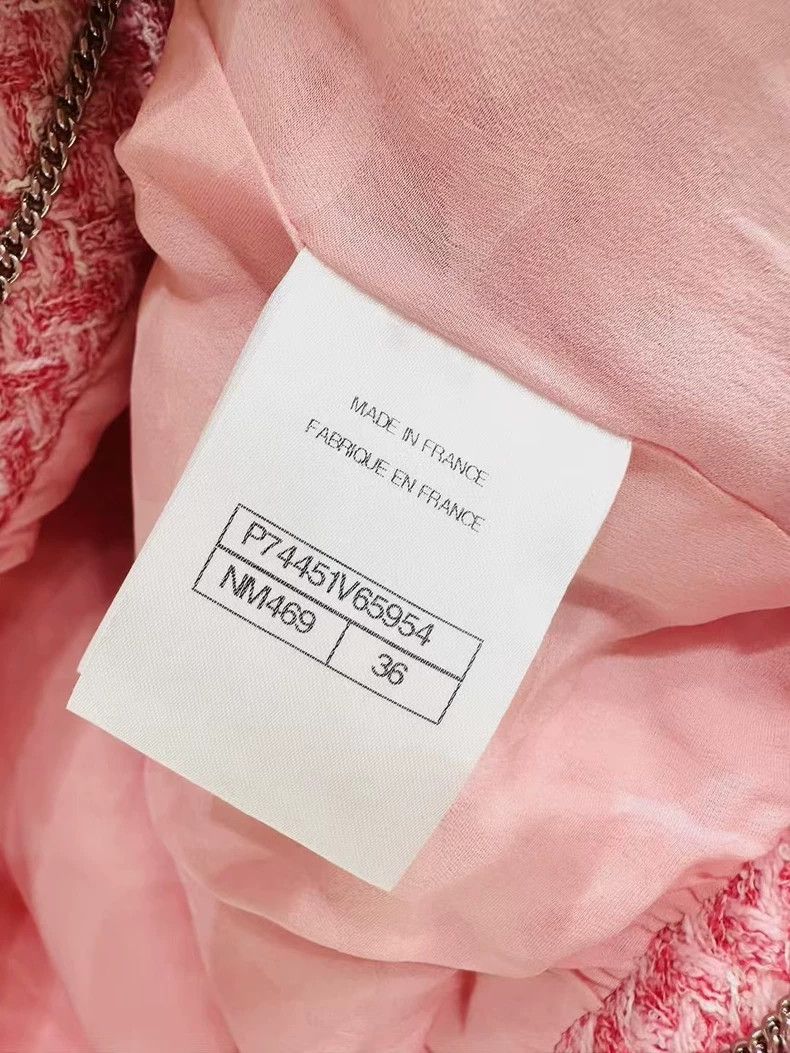 Chanel Chanel 23P early spring pink tweed short-sleeved short jac Size XS / US 0-2 / IT 36-38 - 8 Thumbnail