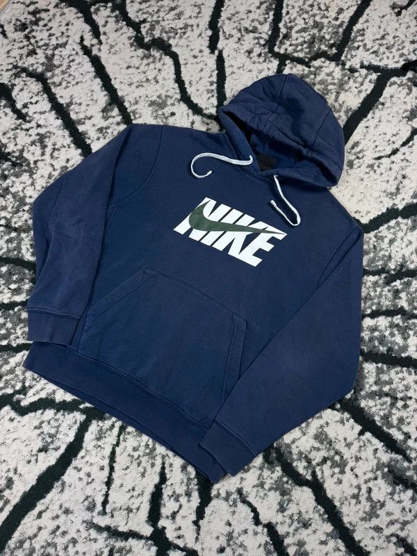 Nike Vintage Nike swoosh logo sweatshirt navy blue M Size US M / EU 48-50 / 2 - 2 Thumbnail