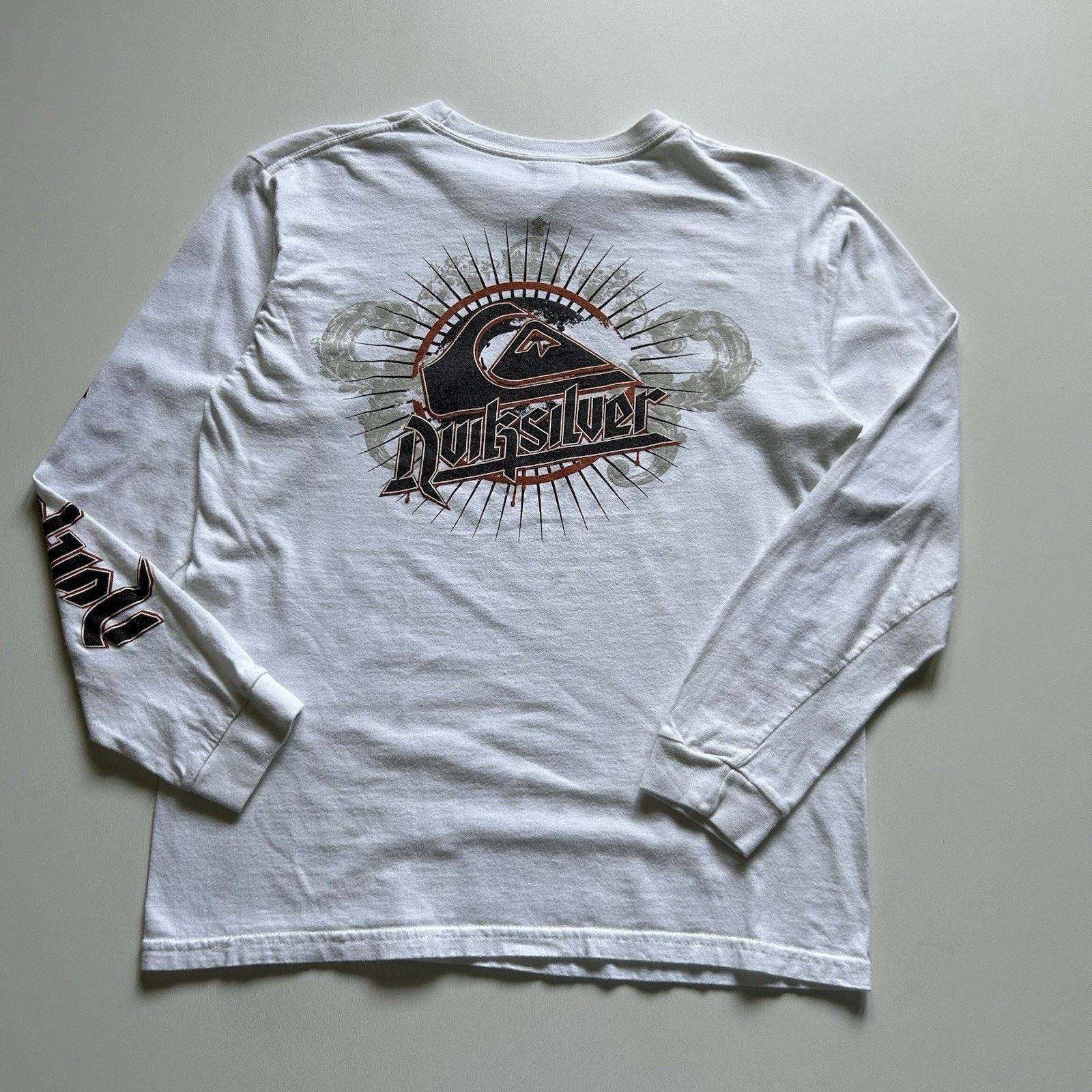 Quiksilver Vintage Y2K Quiksilver T Shirt Long Sleeve XSWhite Surf Logo Size US XS / EU 42 / 0 - 3 Thumbnail
