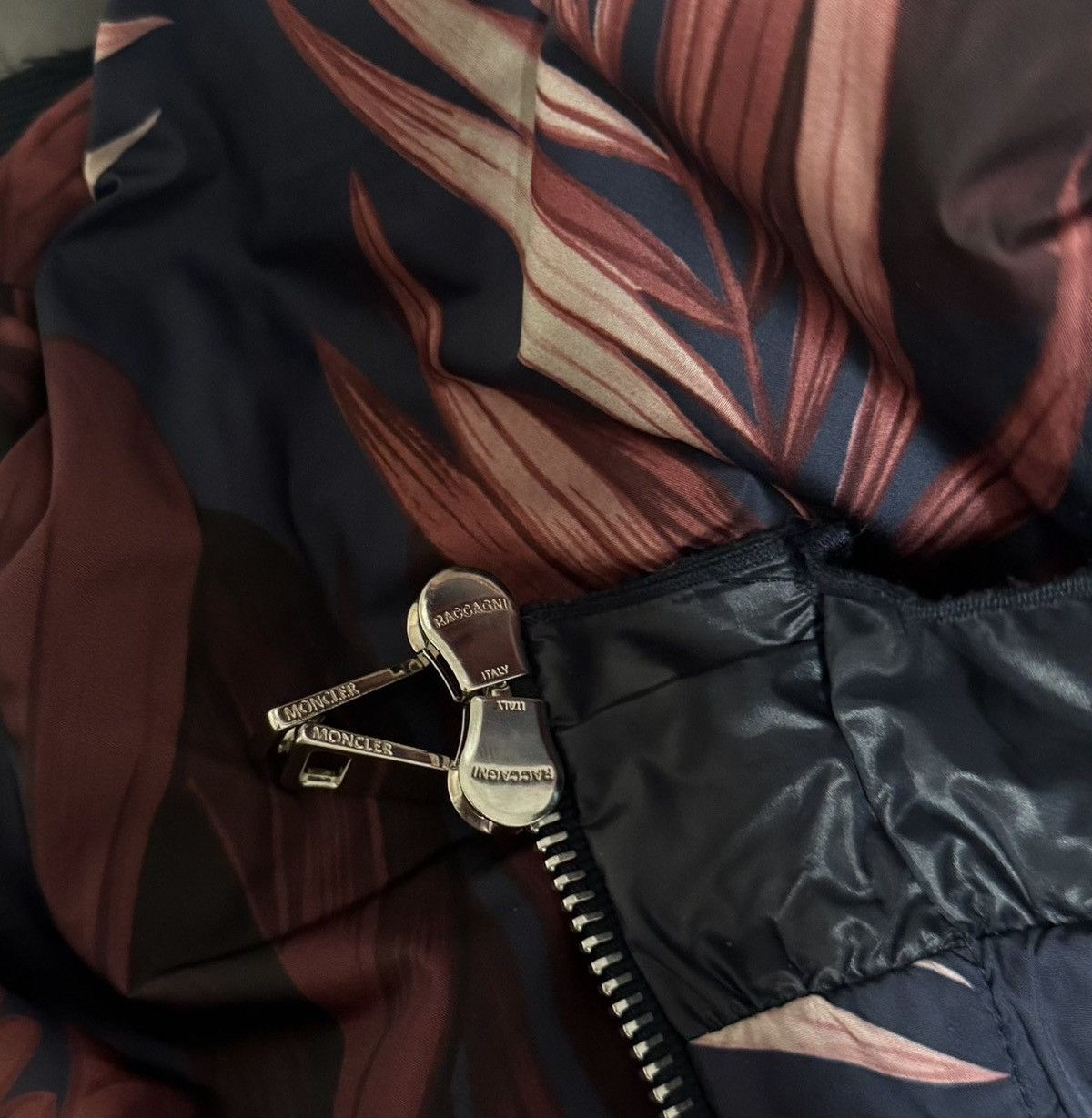 Moncler Grenoble Moncler Burgundy Printed Polyamide Hooded Jacket Size M / US 6-8 / IT 42-44 - 8 Thumbnail