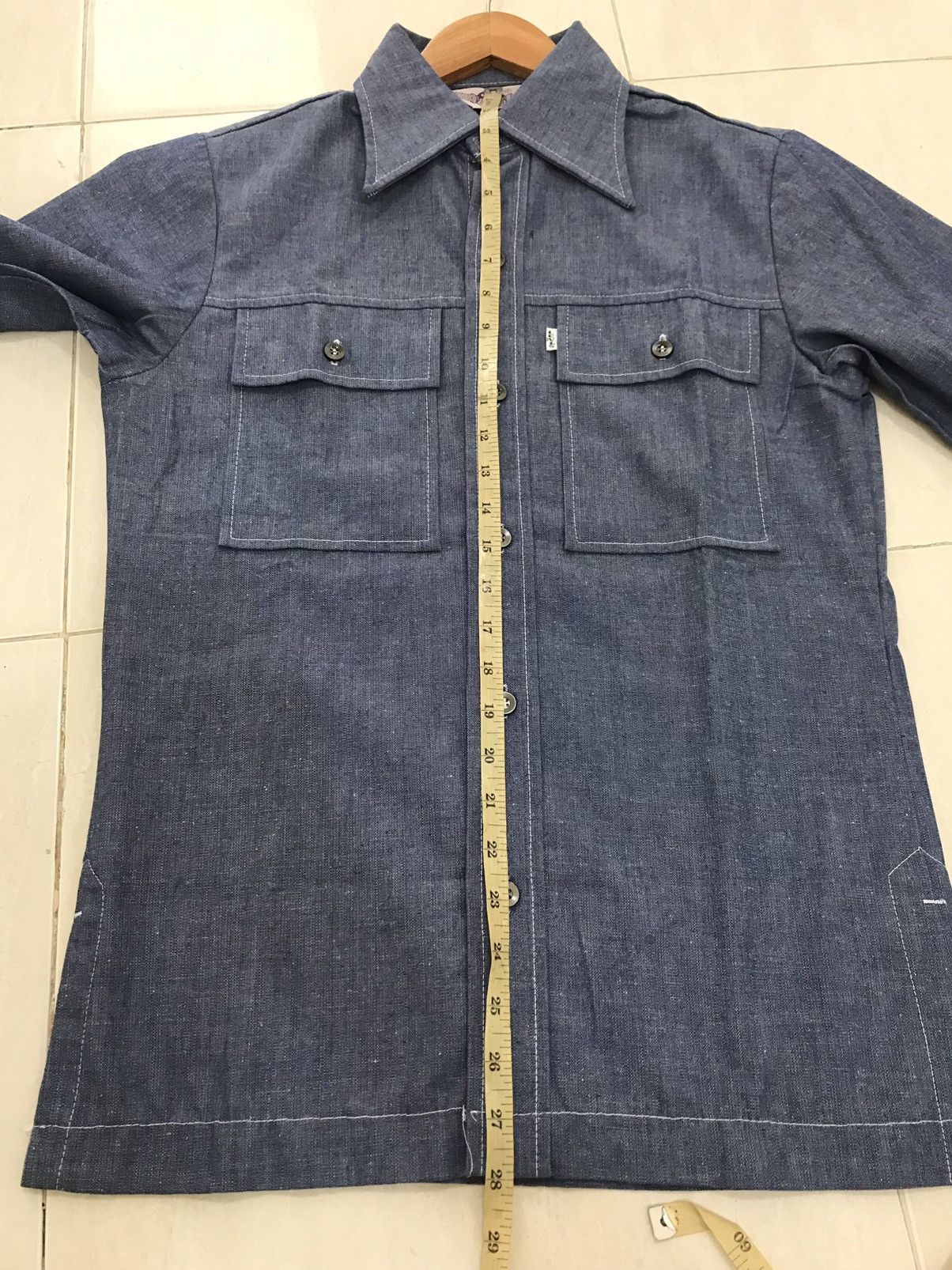 Levi's × Vintage Vintage Levis Panatela Shirt Big E Size US S / EU 44-46 / 1 - 10 Thumbnail