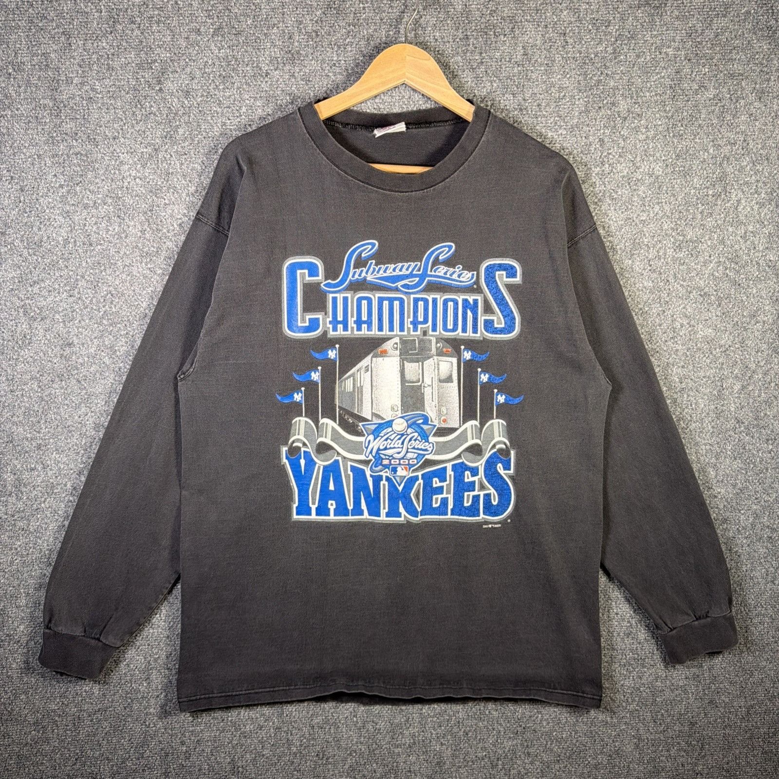 MLB Vintage New York Yankees Shirt Large 90s Long Sleeve Size US L / EU 52-54 / 3 - 1 Thumbnail
