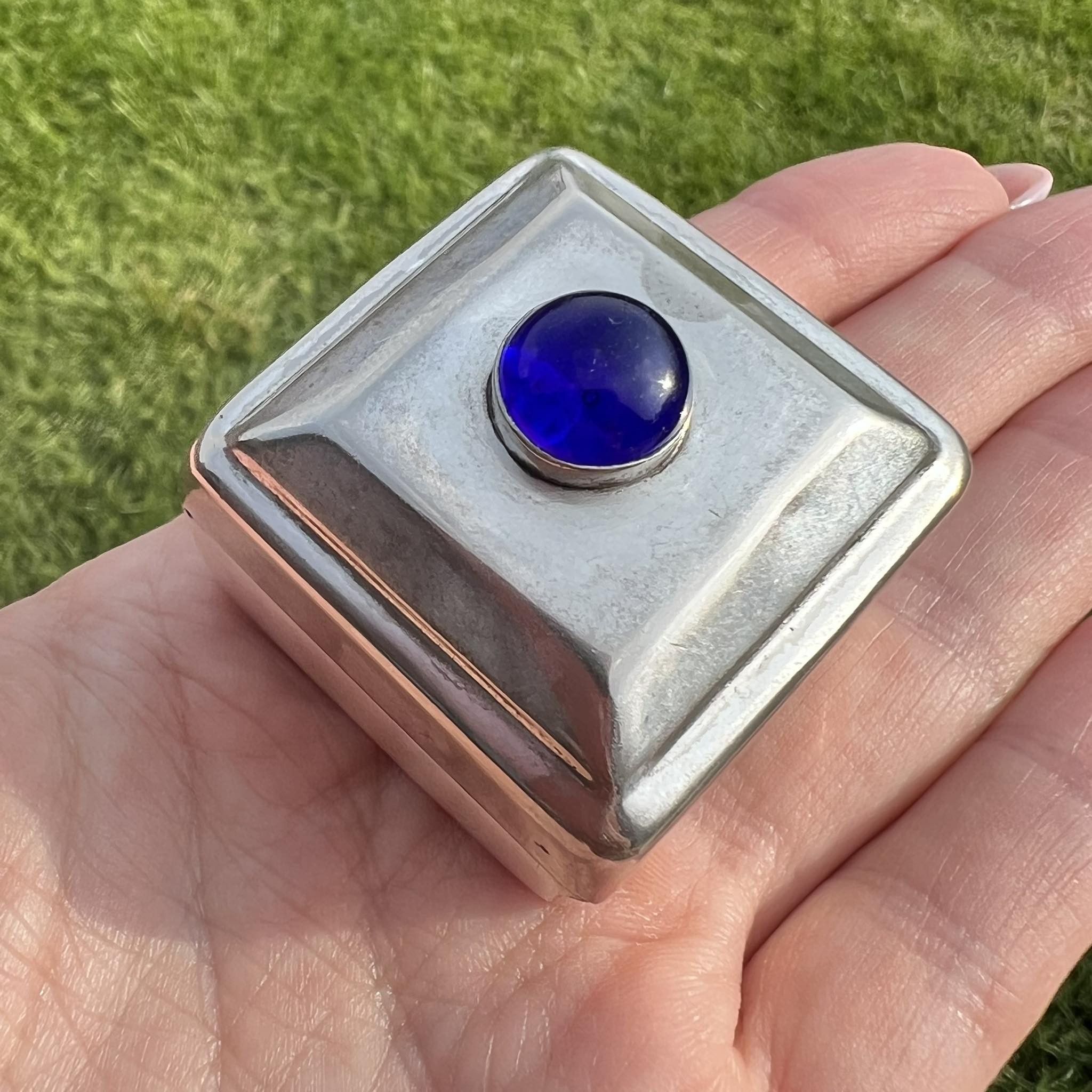Vintage Sheffield Vintage Miniature Trinket Jewelry Box Silver Plate Size ONE SIZE - 1 Thumbnail