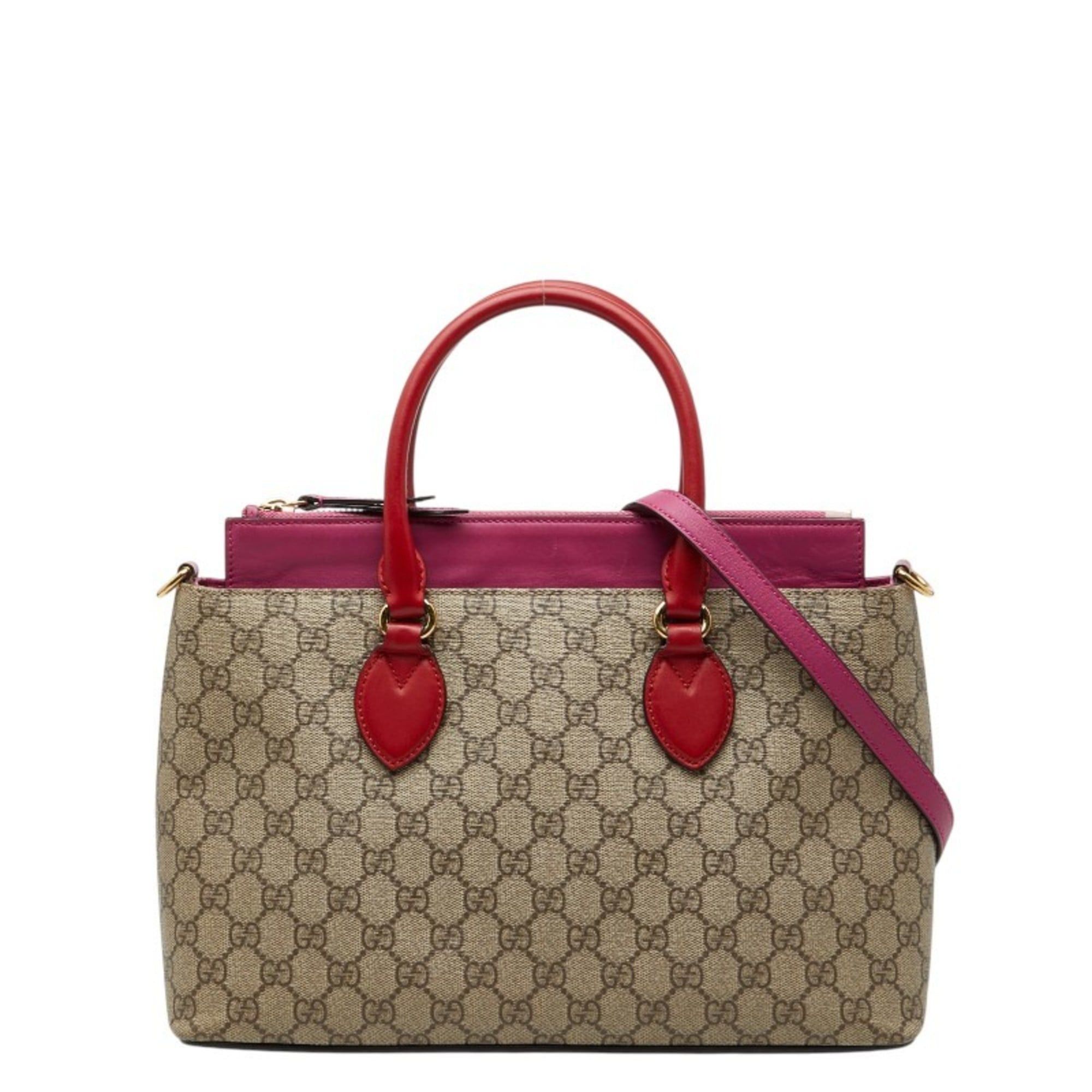 Gucci Gucci Children's Swing Mini Tote Handbag 355640 Red and Pink