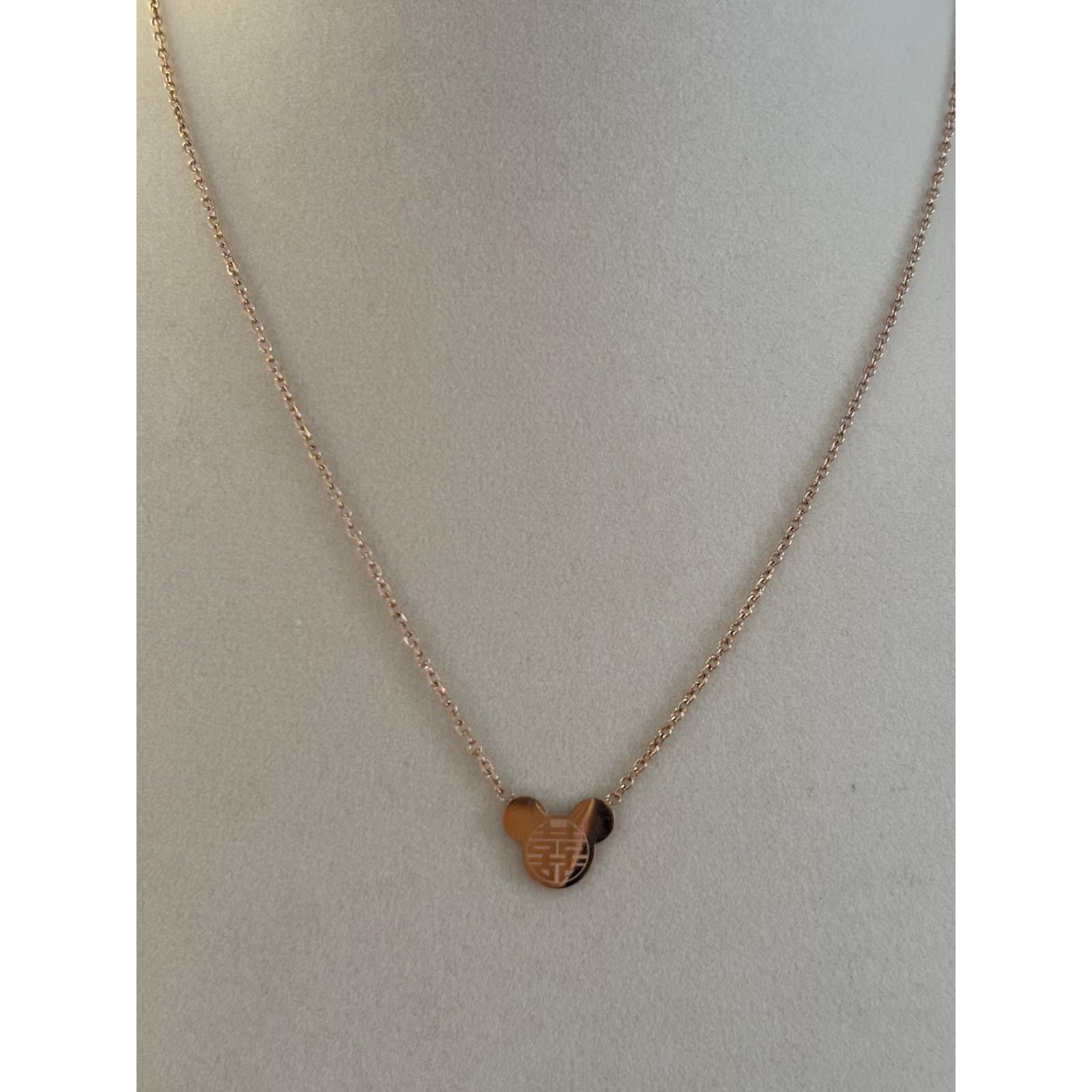 Other Gold Mouse Pendant Necklace Stainless Steel Cute Minimal Size ONE SIZE - 5 Thumbnail