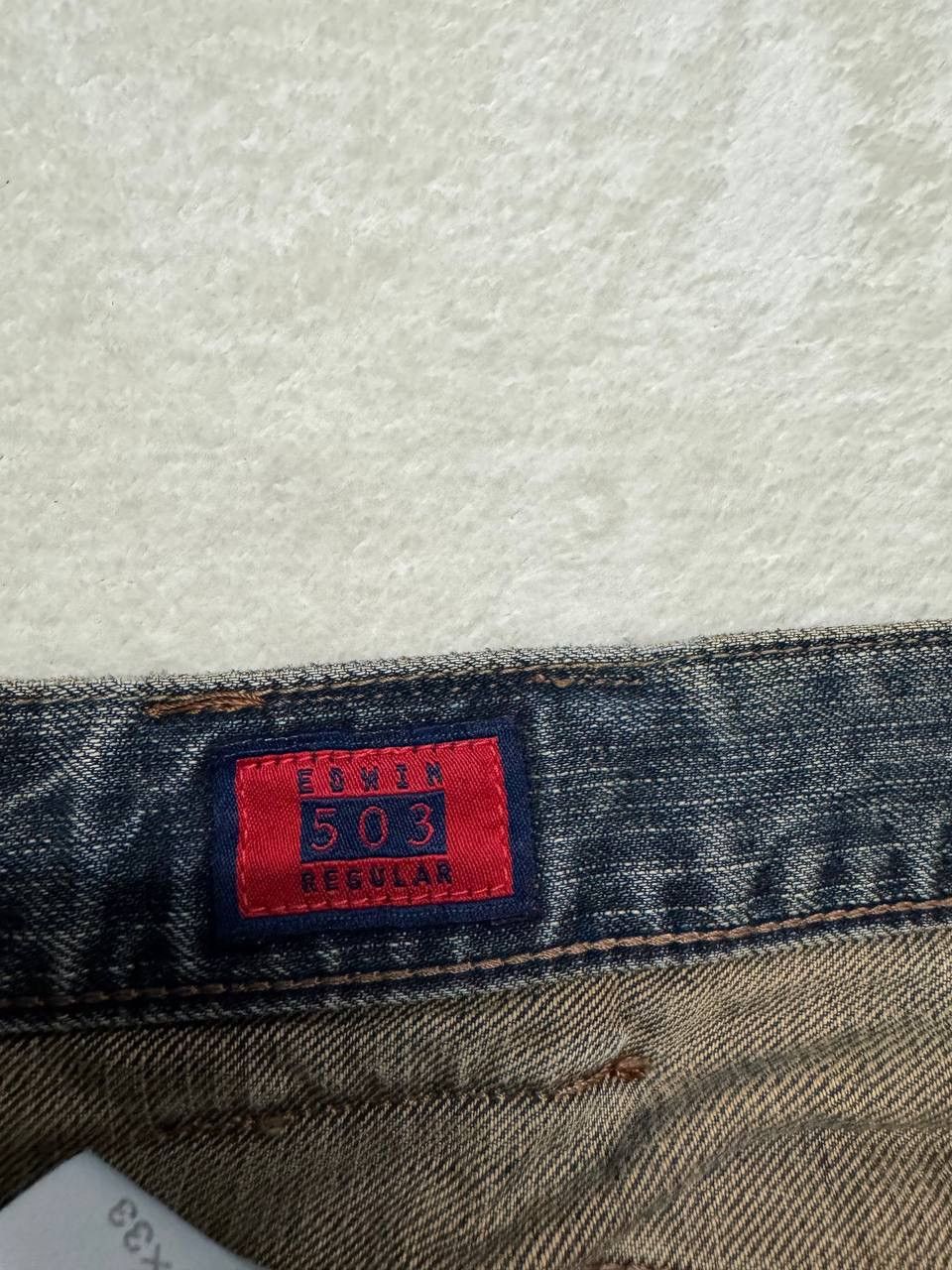 Edwin SICK Vintage Edwin Rusty Mudwash Distress Regular Dark Jean Size US 32 / EU 48 - 11 Thumbnail