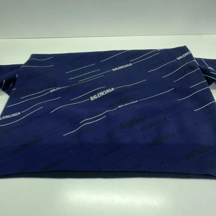 Balenciaga Balenciaga Logo Knit Sweater in Dark Blue 0079-2507 Size US XS / EU 42 / 0 - 5 Thumbnail