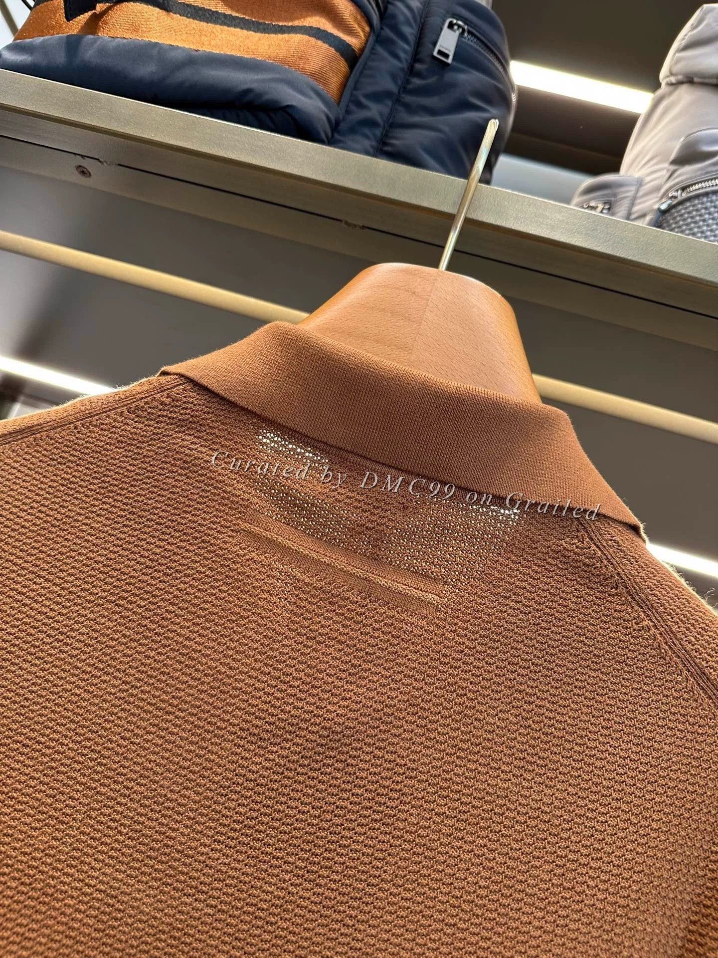 Ermenegildo Zegna Zegna Men's Brown Polo Shirt Size US XL / EU 56 / 4 - 6 Thumbnail