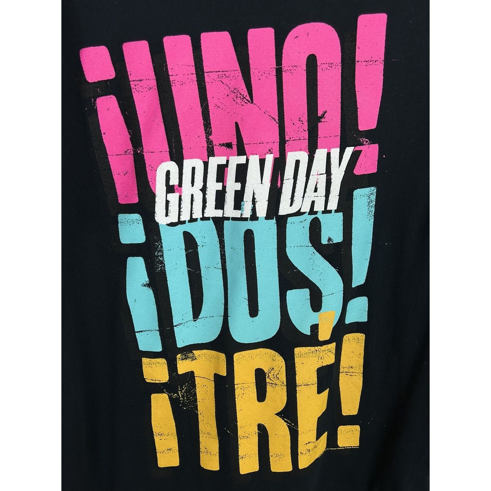 Band Tees Green Day 2012 Uno Dos Tre Short Sleeve Band T-Shirt Size US XL / EU 56 / 4 - 2 Thumbnail