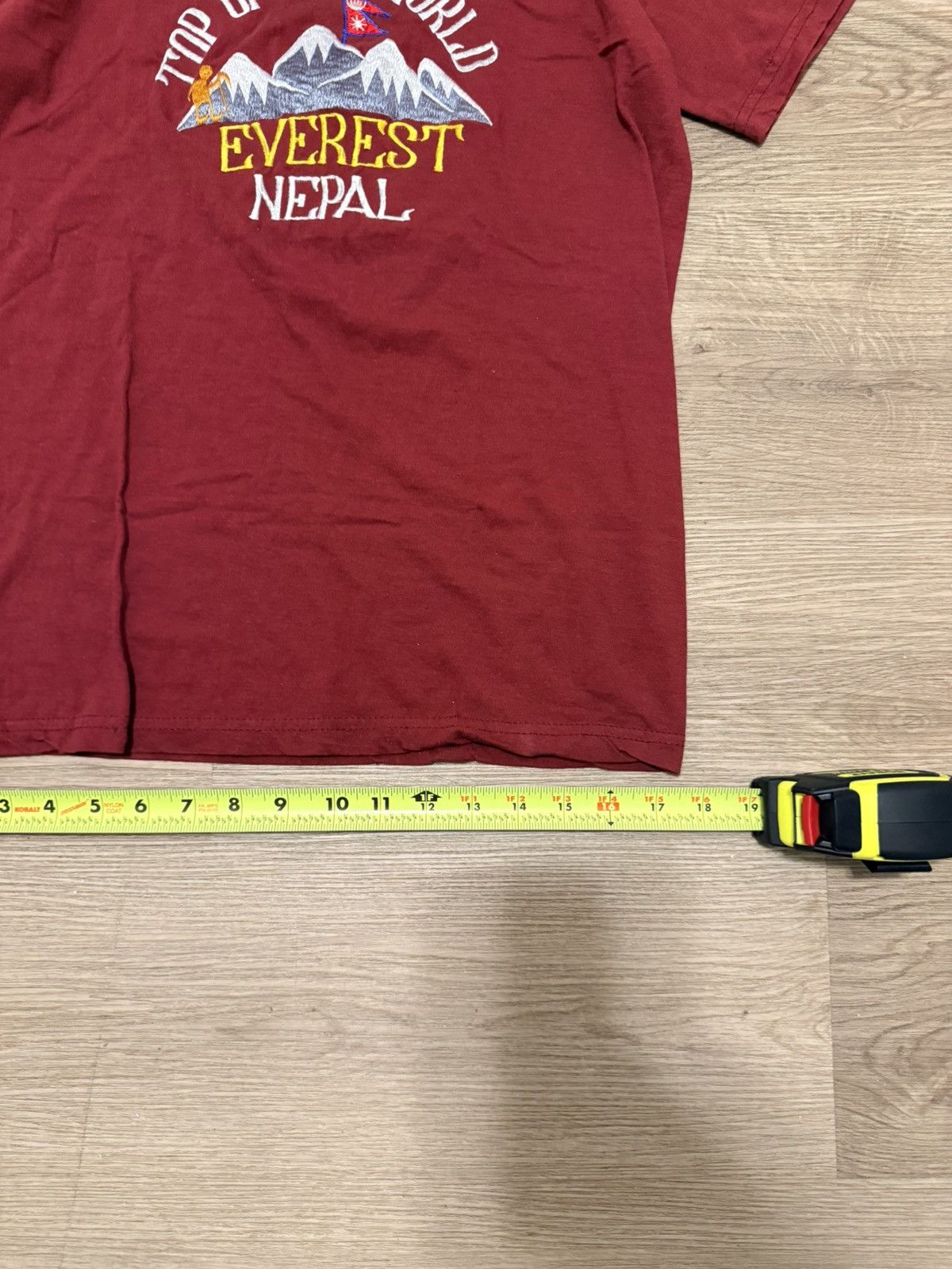Other Wine red embroidered Mt. Everest shirt Size US XS / EU 42 / 0 - 7 Thumbnail