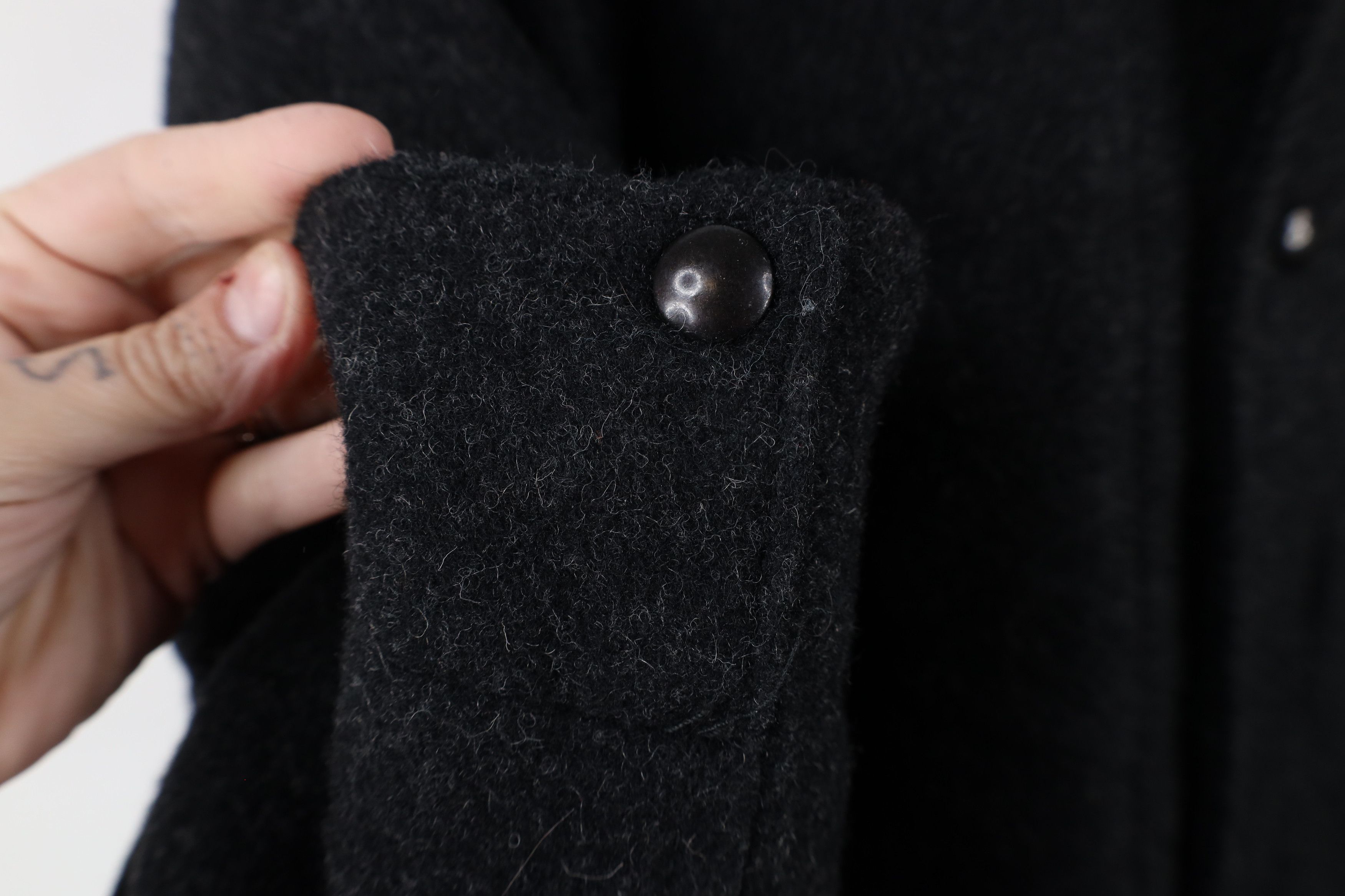 J.Crew × Vintage J Crew Pile Fleece Lined Wool Button Jacket Charcoal Gray Size US M / EU 48-50 / 2 - 6 Thumbnail