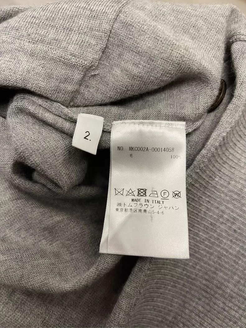 Thom Browne Thom browne Gray four-striped wool cardigan jacket 2504-Nex Size US M / EU 48-50 / 2 - 6 Thumbnail