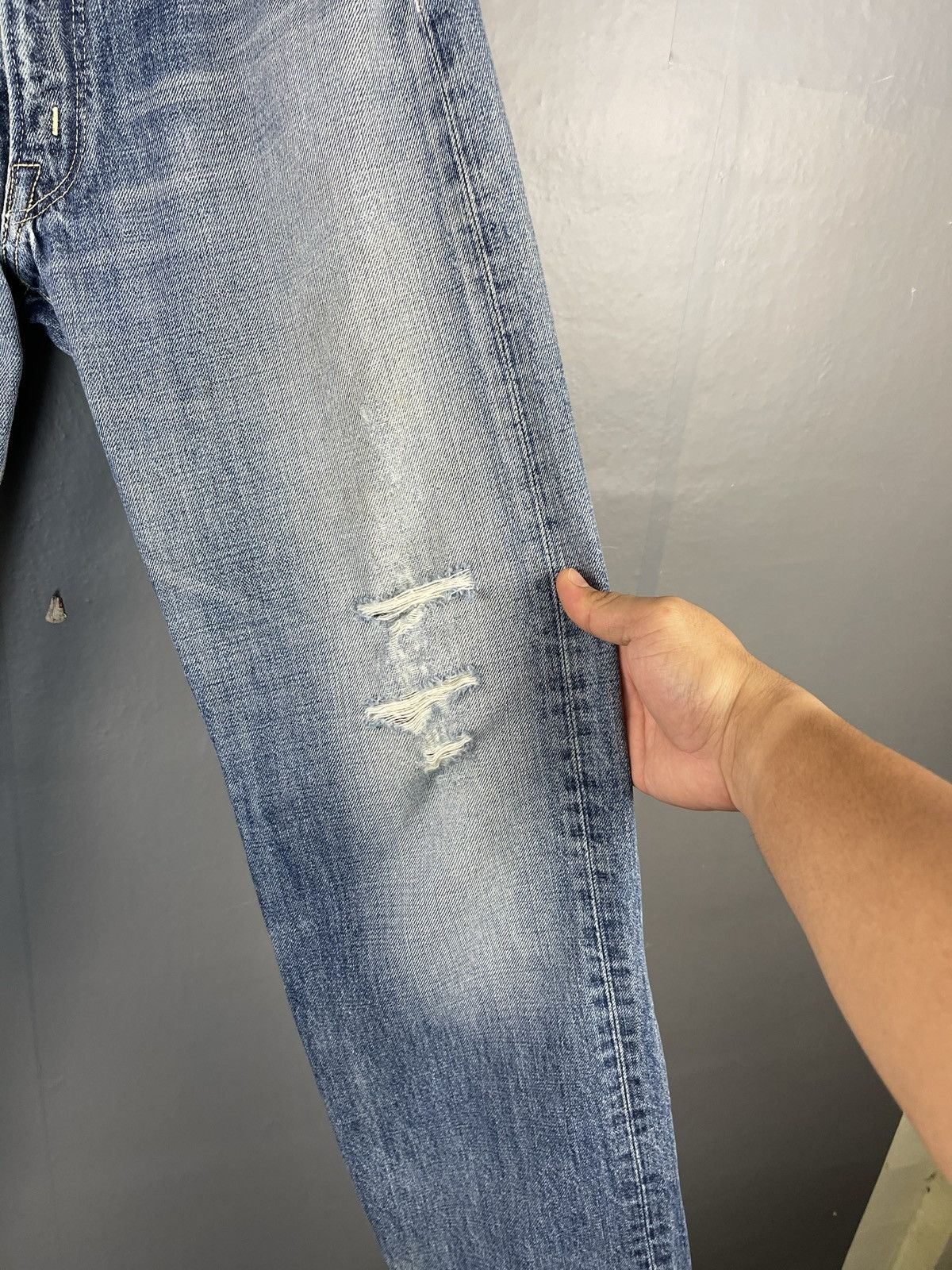 Avirex × Vintage Vintage AVIREX Distressed Denim Pants Size US 28 / EU 44 - 5 Thumbnail