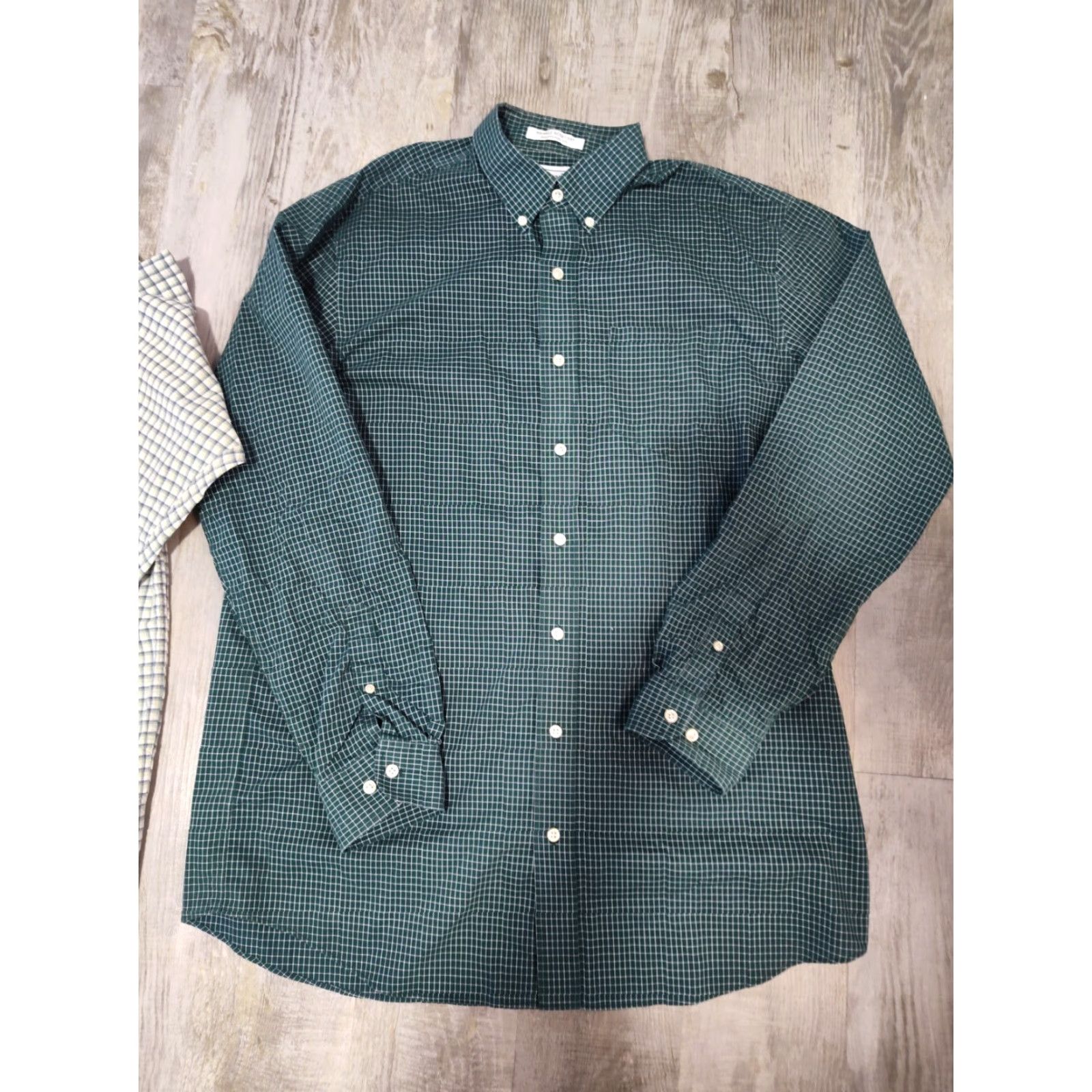 Vintage LL Bean Button-Down Shirt | Mens XL Tall | Green Plaid Flannel | 100% Cotton | Long Sleeve Size US XL / EU 56 / 4 - 3 Thumbnail