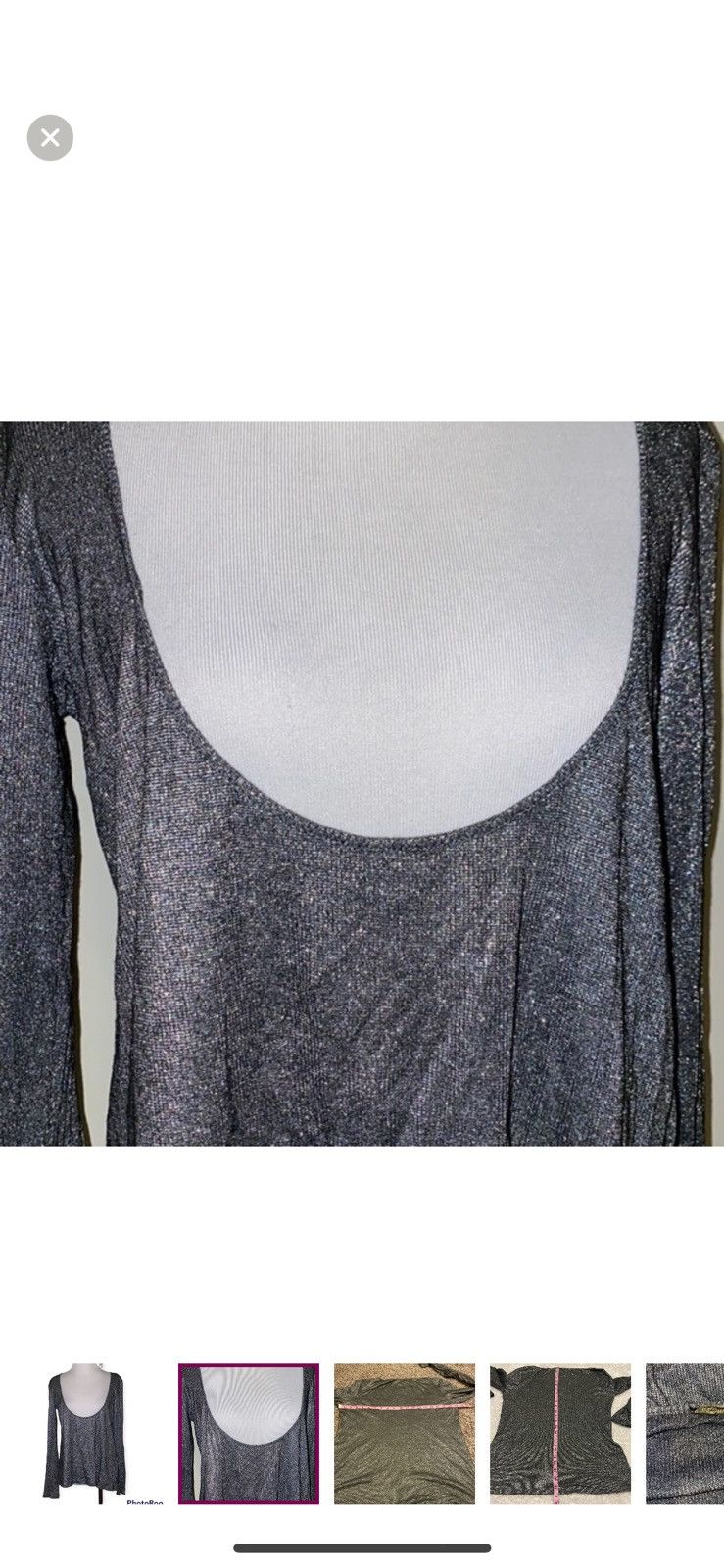Rebecca Minkoff Rebecca minkoff sparkle deep scoopneck top Size L / US 10 / IT 46 - 6 Thumbnail