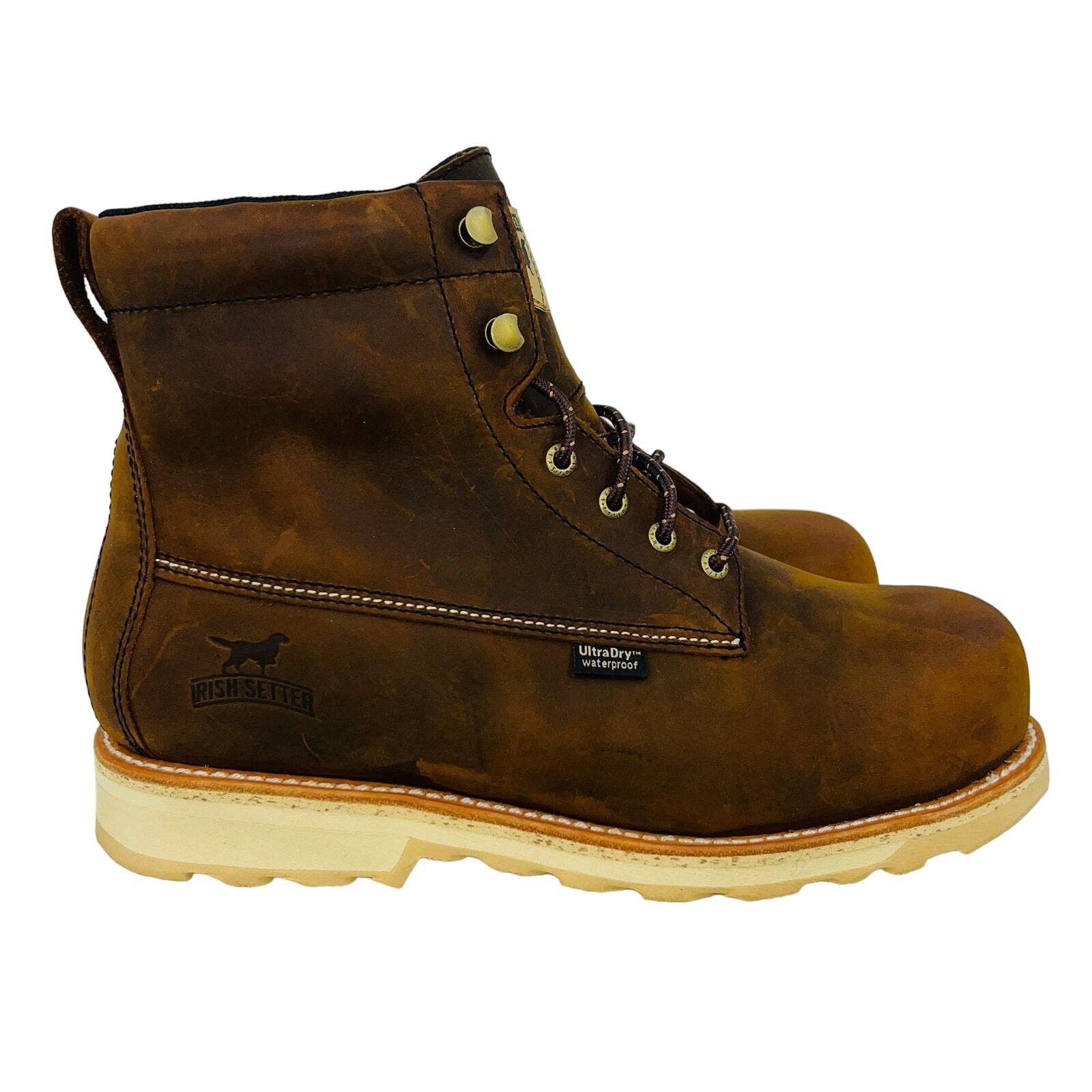 IRISH SETTER WINGSHOOTER STEEL TOE WORK BOOTS SIZE D