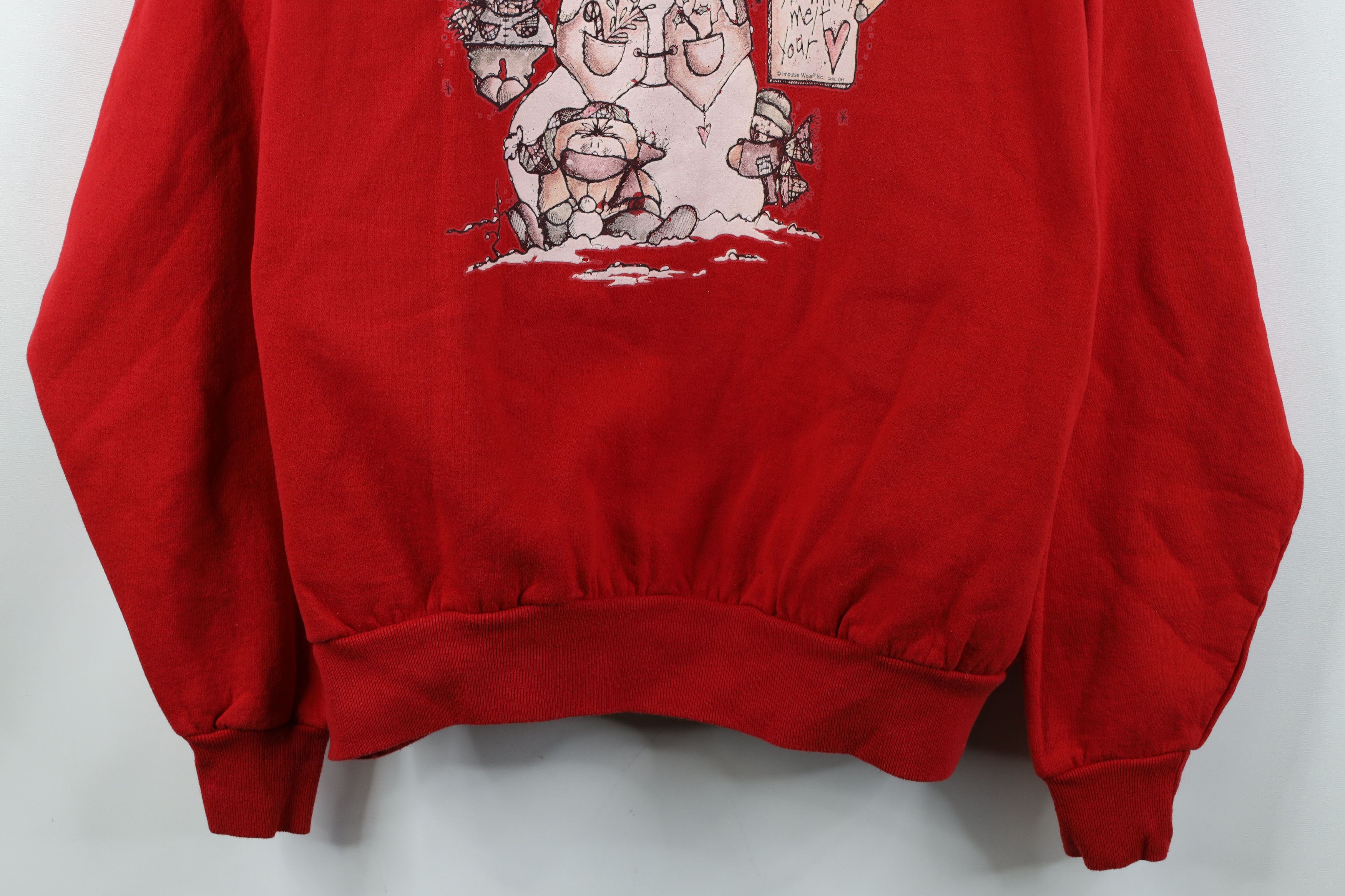 Vintage Vintage 90s Streetwear Babydoll Christmas Snowman Sweatshirt Size XXL / US 16-18 / IT 52-54 - 3 Thumbnail
