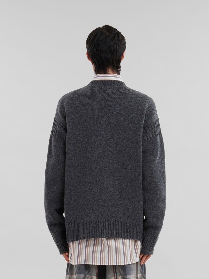 Marni o1w1db11125 Shetland Ripped Detail Jumper in Grey Size US XL / EU 56 / 4 - 3 Thumbnail