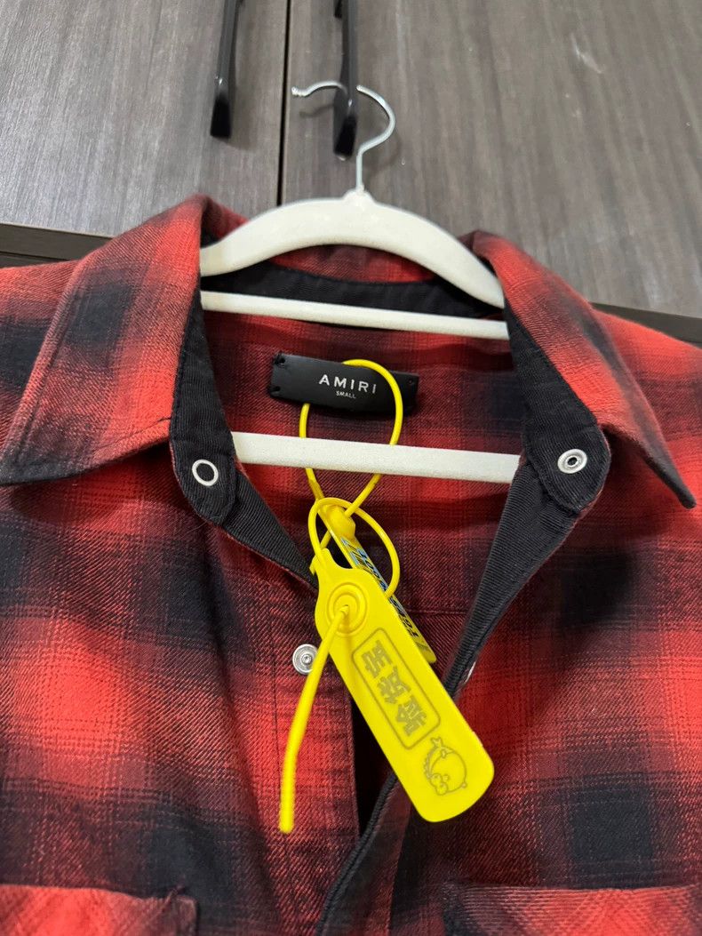 Amiri Amiri red and black checkered shirt Size US S / EU 44-46 / 1 - 3 Thumbnail