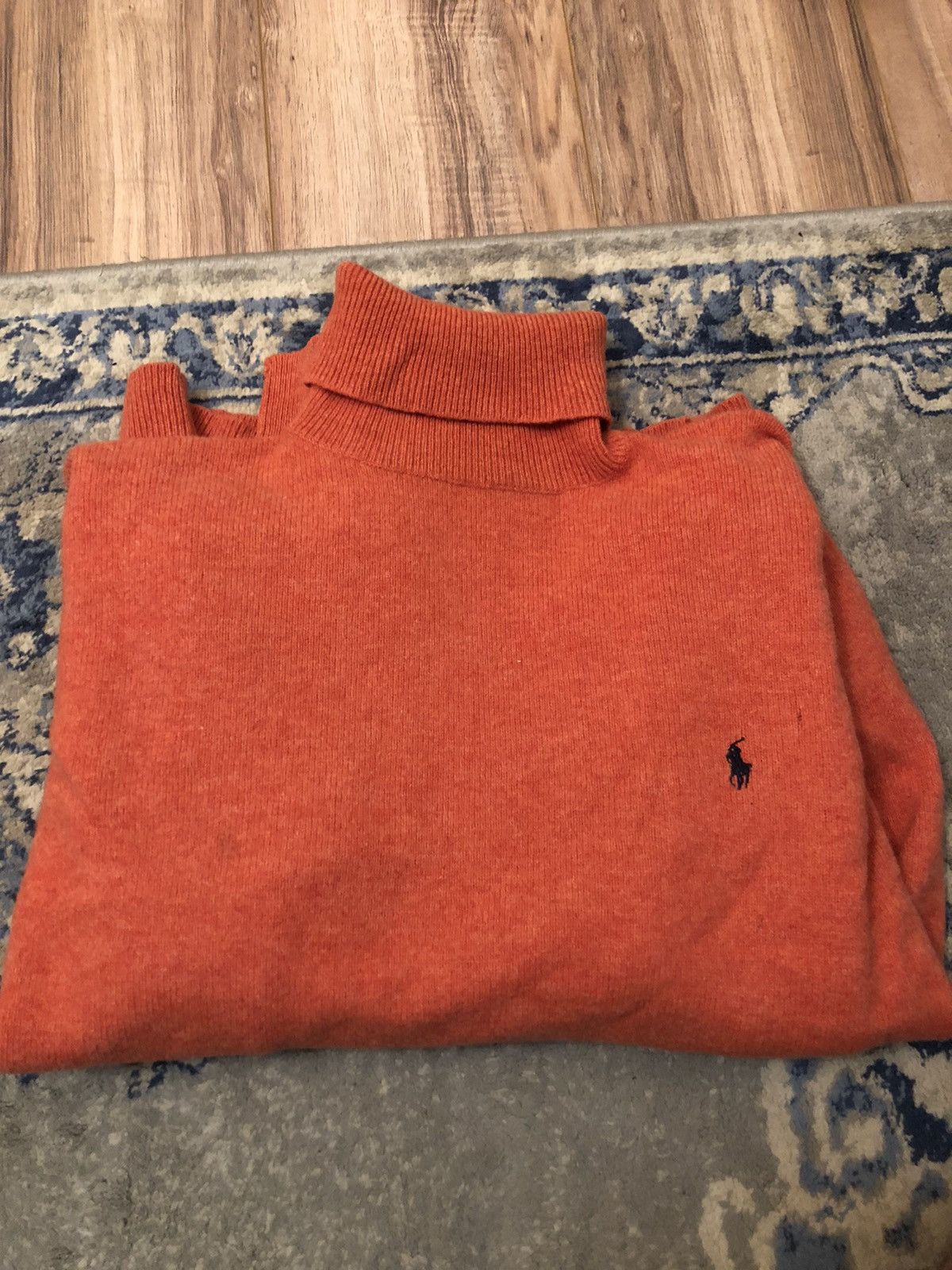 Polo Ralph Lauren Orange Polo Turtleneck Size US XL / EU 56 / 4 - 4 Thumbnail