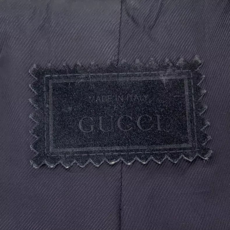 Gucci Gucci Dark blue logo embossed dark pattern full print cow l Size US M / EU 48-50 / 2 - 5 Thumbnail